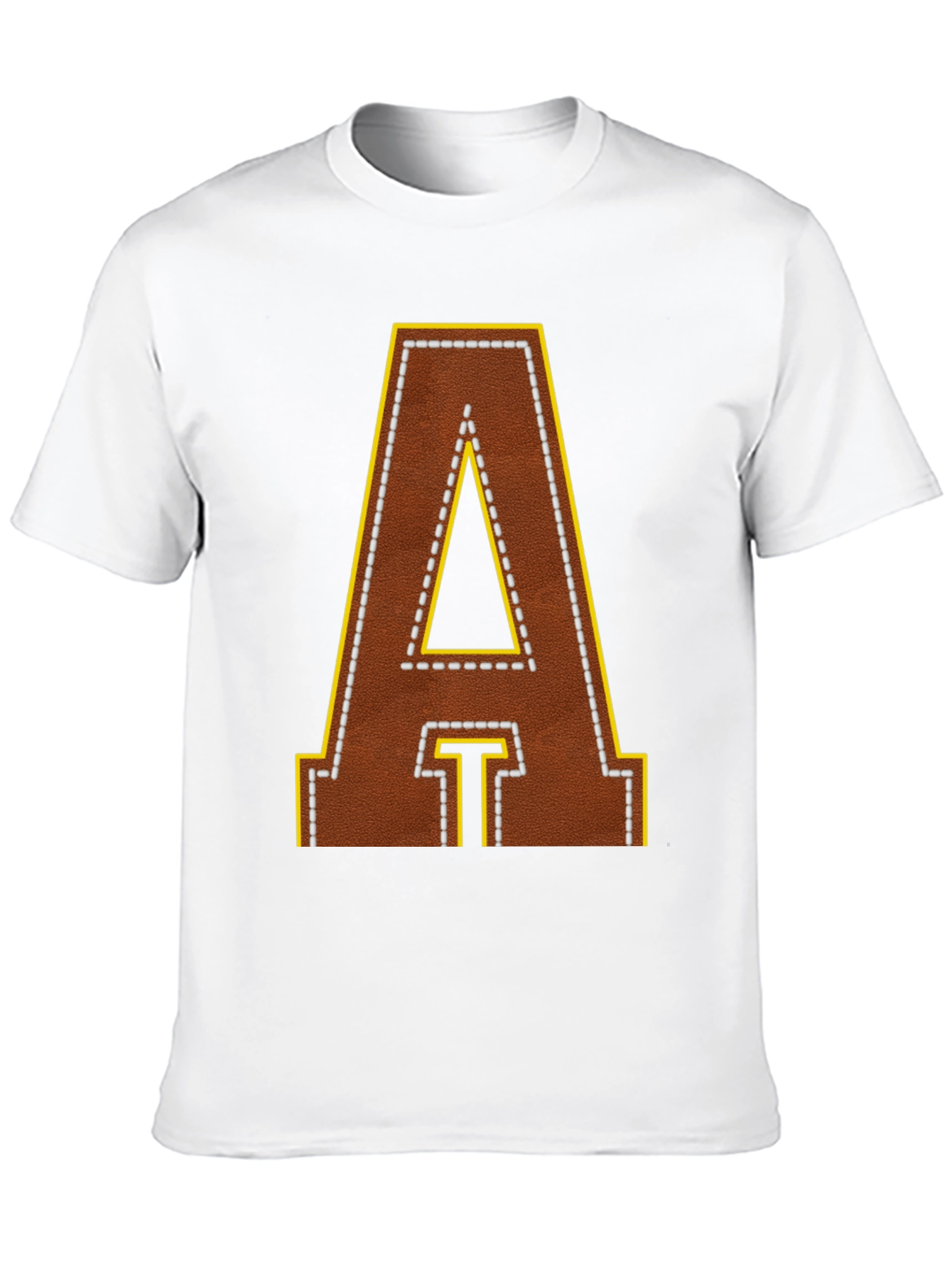 Football Leather Letter A T-Shirt
