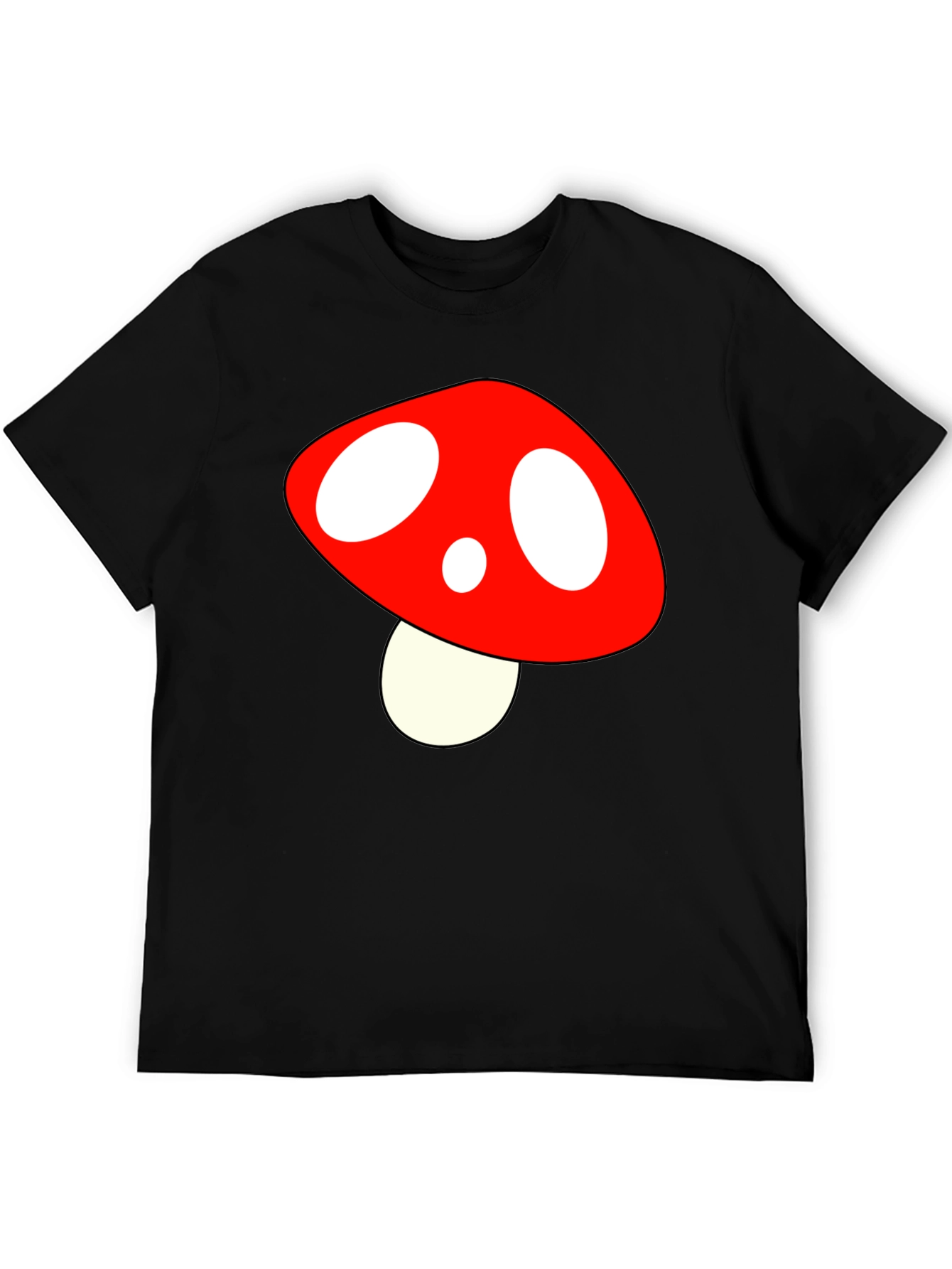 Mushroom Graphic T-Shirt - Black Tee