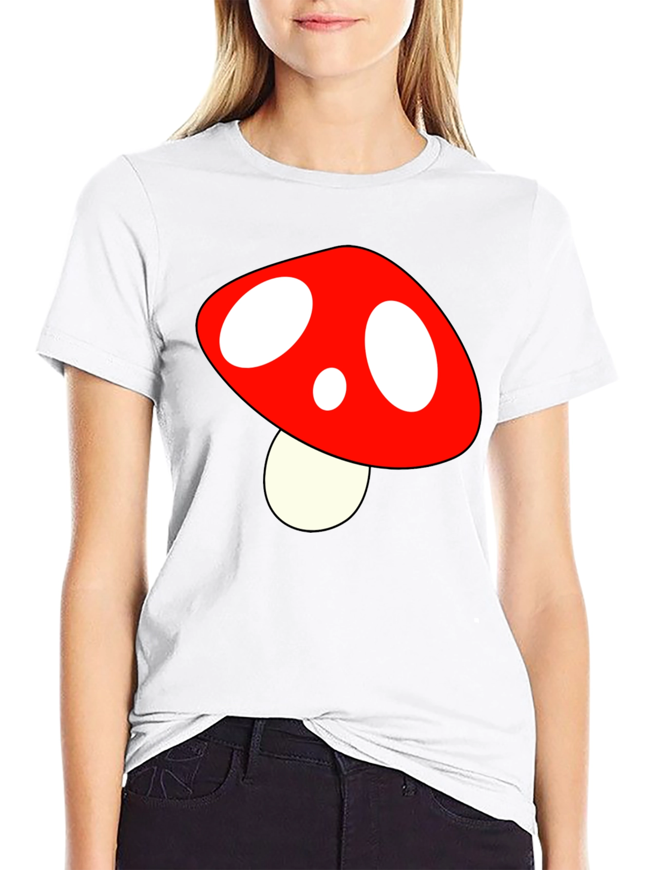 Mushroom Graphic T-Shirt - Black Tee