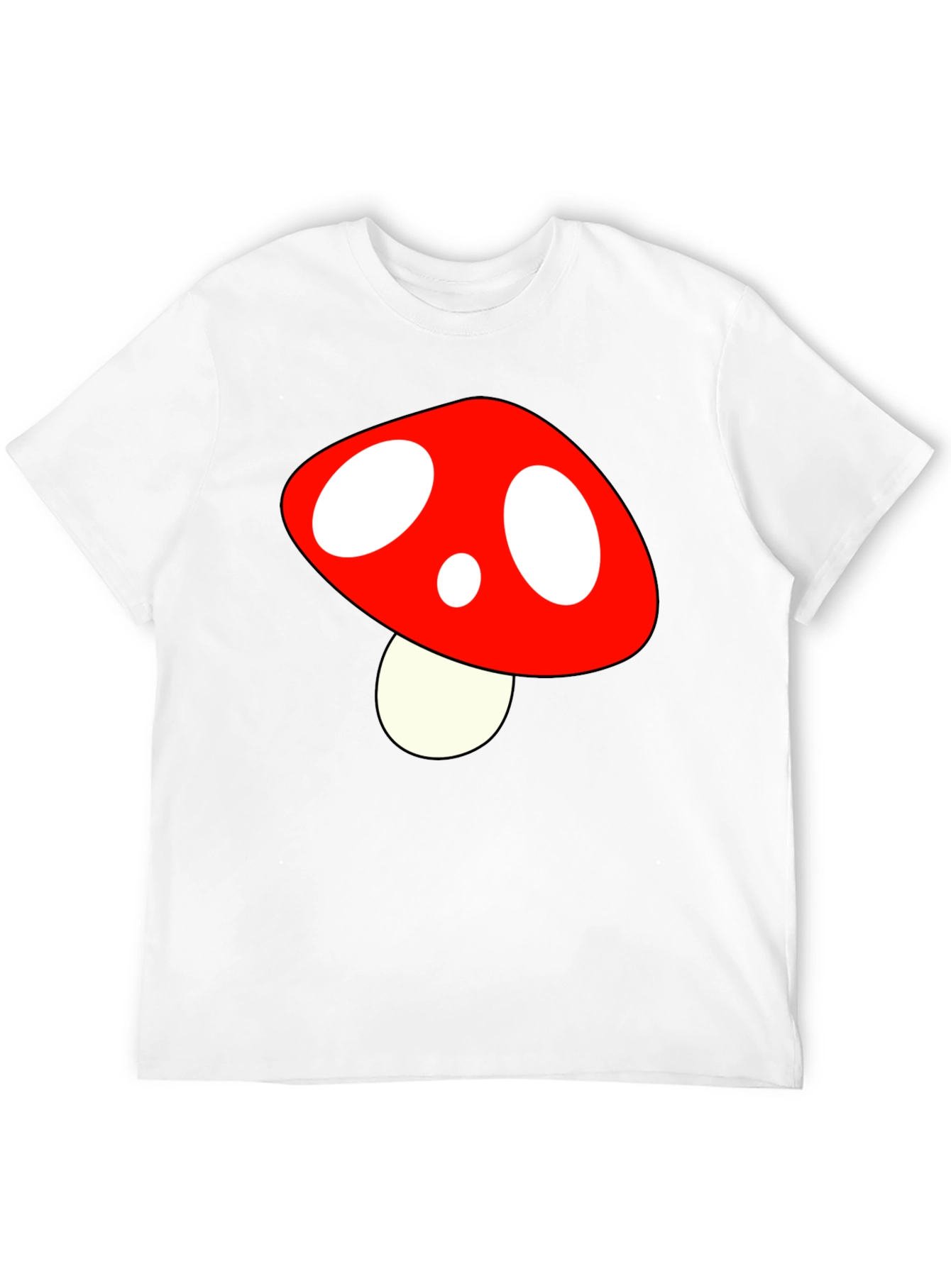 Mushroom Graphic T-Shirt - Black Tee
