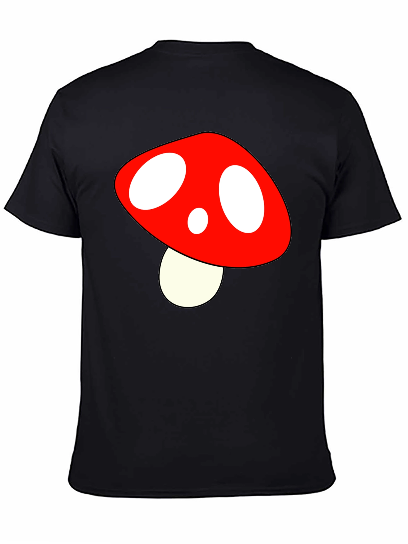 Mushroom Graphic T-Shirt - Black Tee