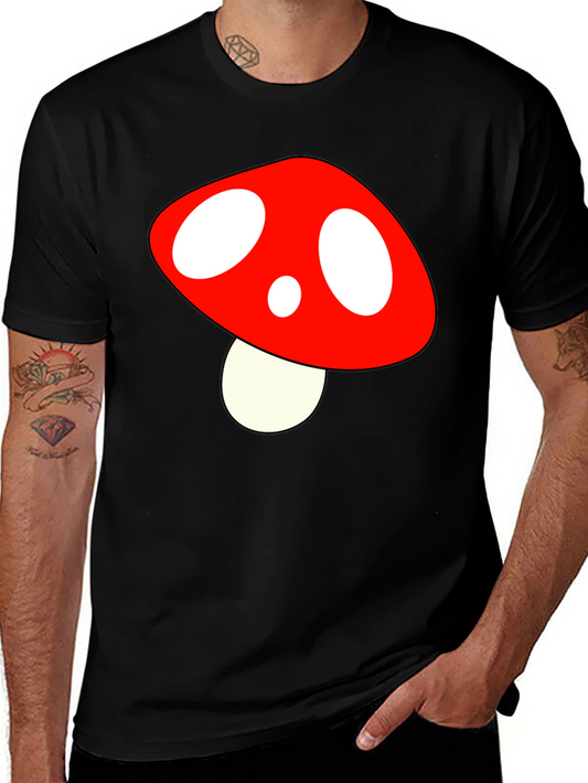 Mushroom Graphic T-Shirt - Black Tee