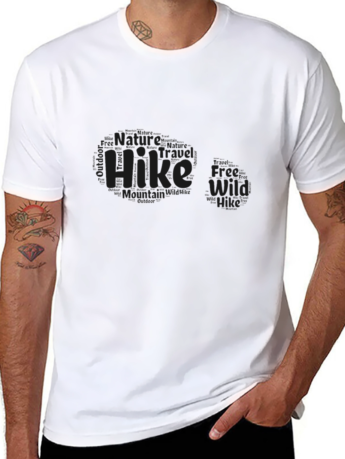 Nature Hike Graphic Black Tee