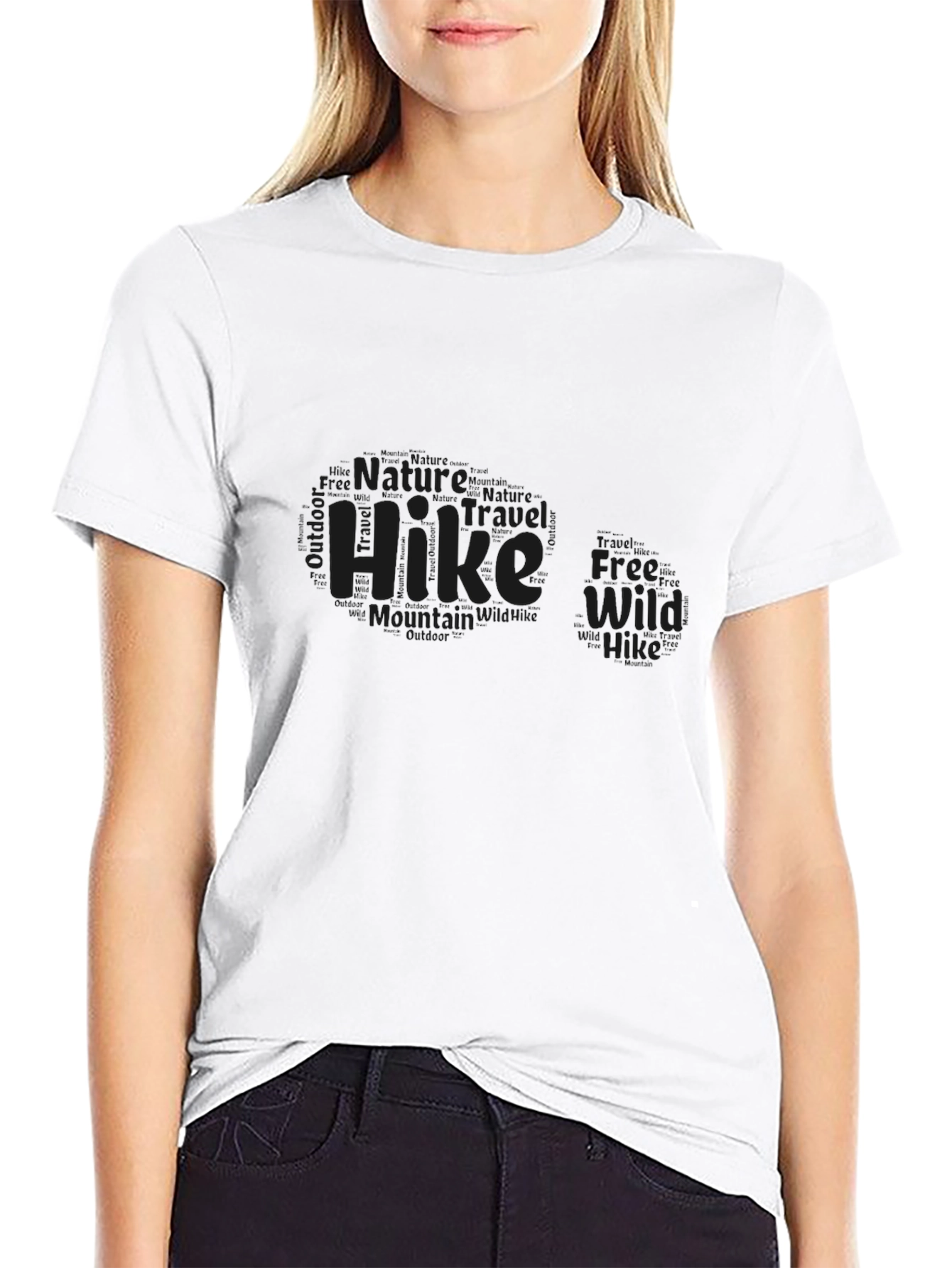 Nature Hike Graphic Black Tee