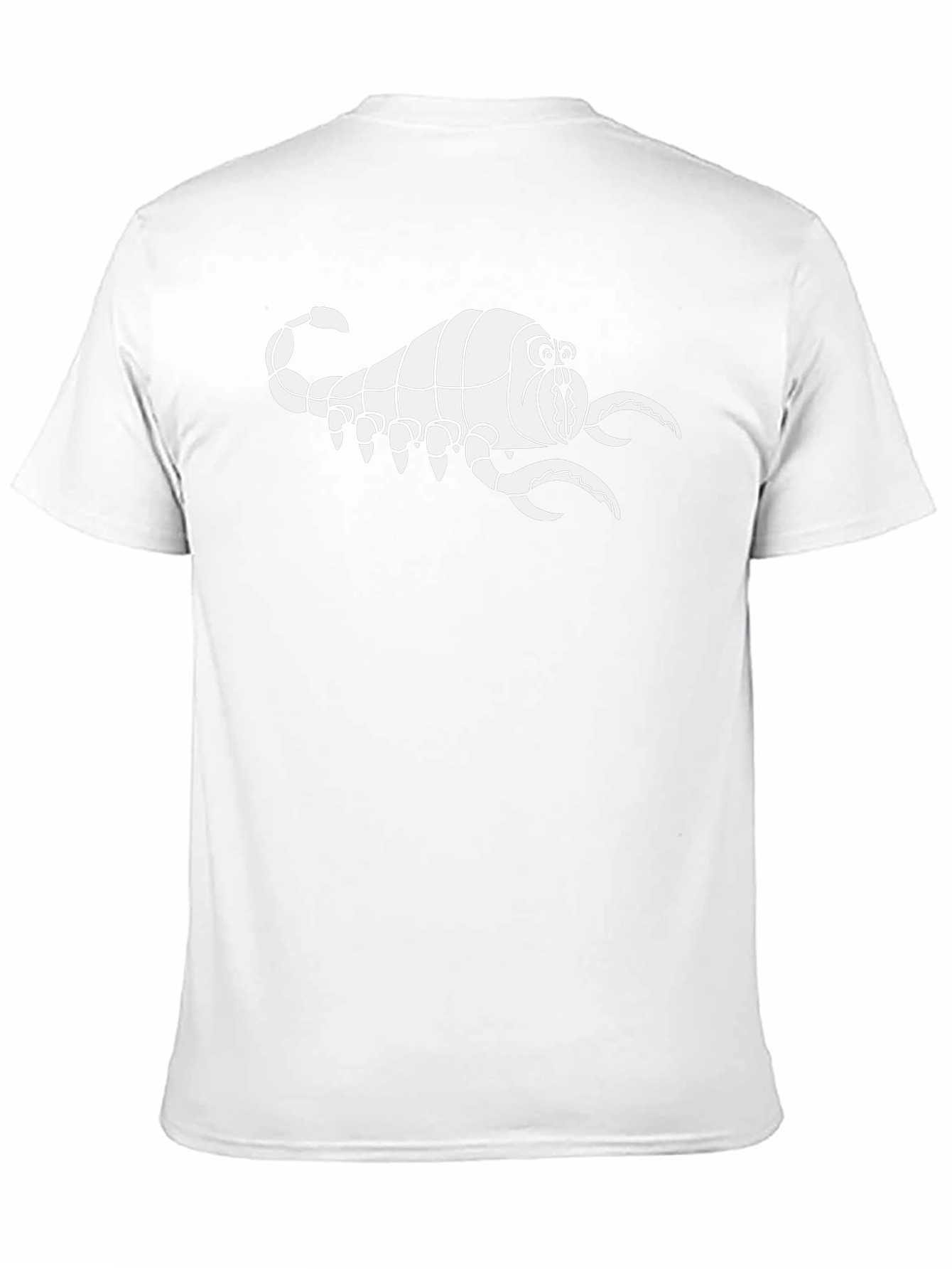 Cartoon Scorpion Graphic Black T-Shirt