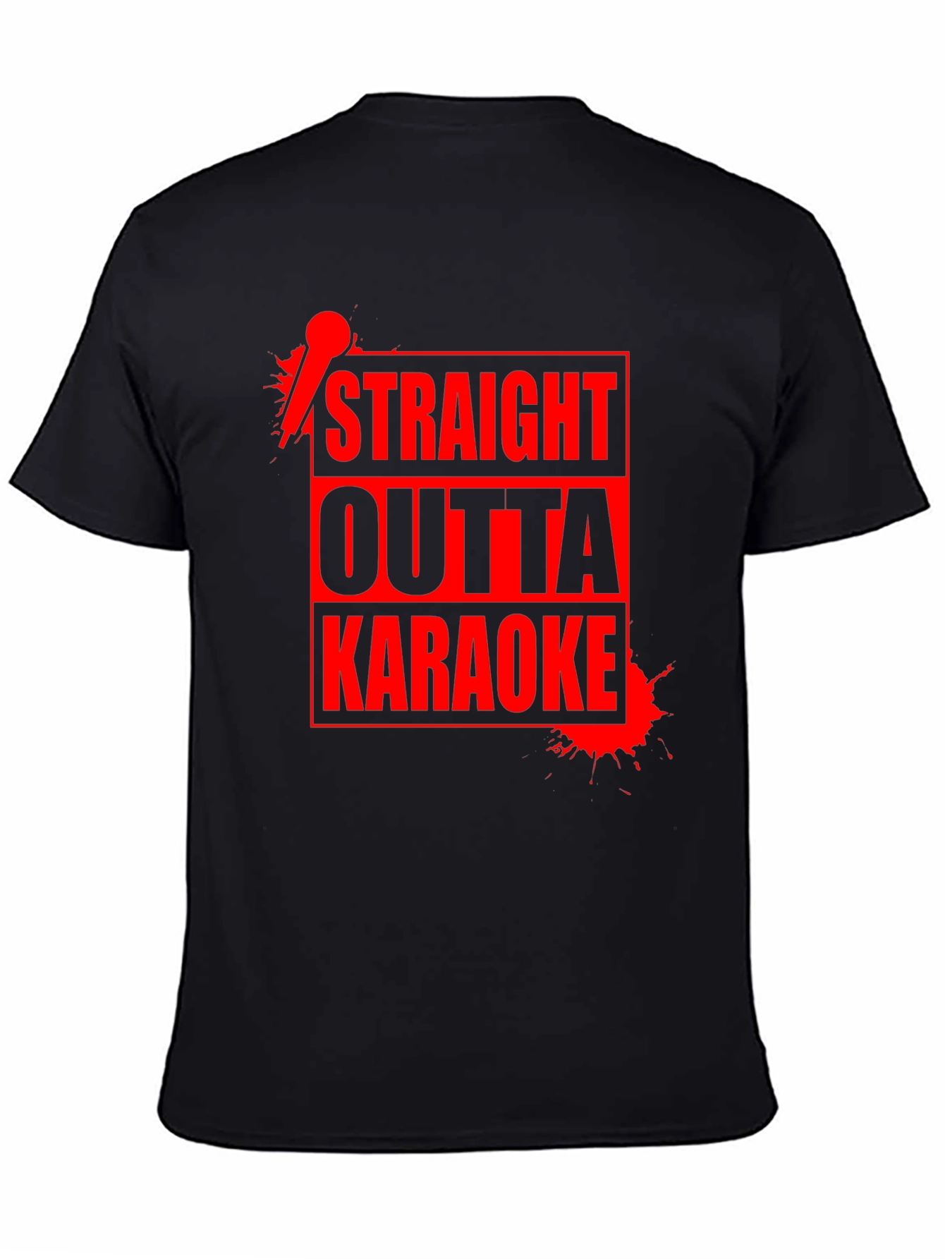 Straight Outta Karaoke T-Shirt - Funny Music Sing Design