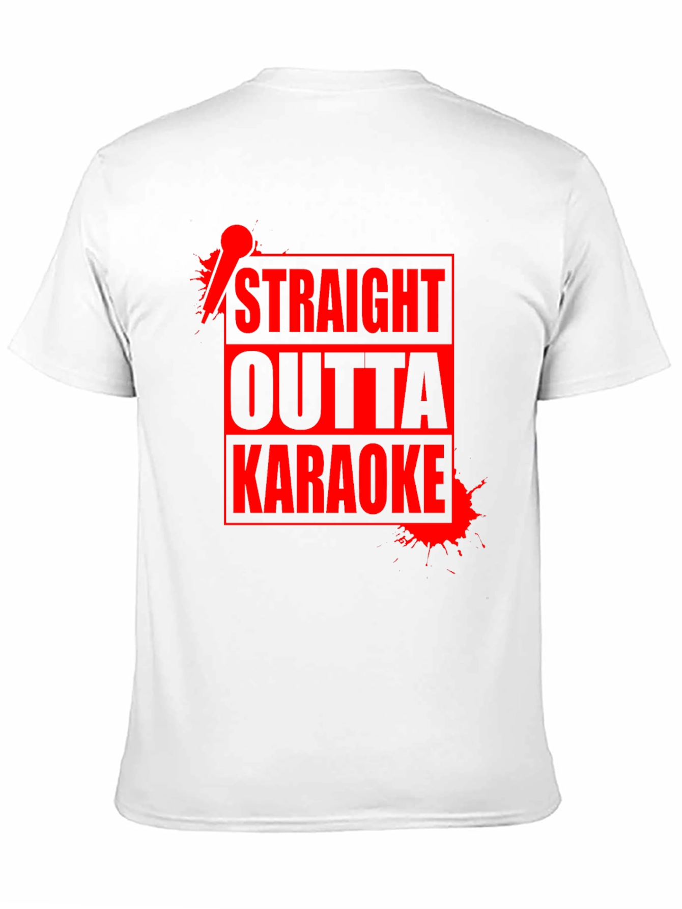 Straight Outta Karaoke T-Shirt - Funny Music Sing Design