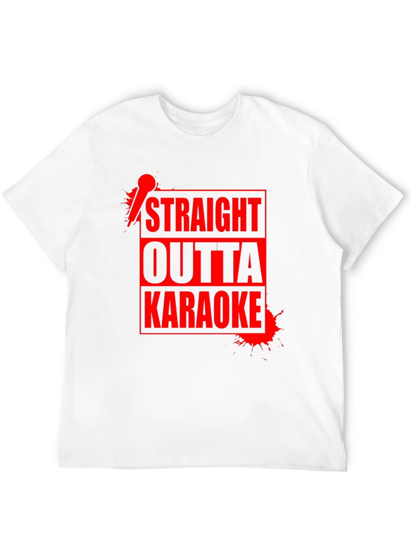 Straight Outta Karaoke T-Shirt - Funny Music Sing Design