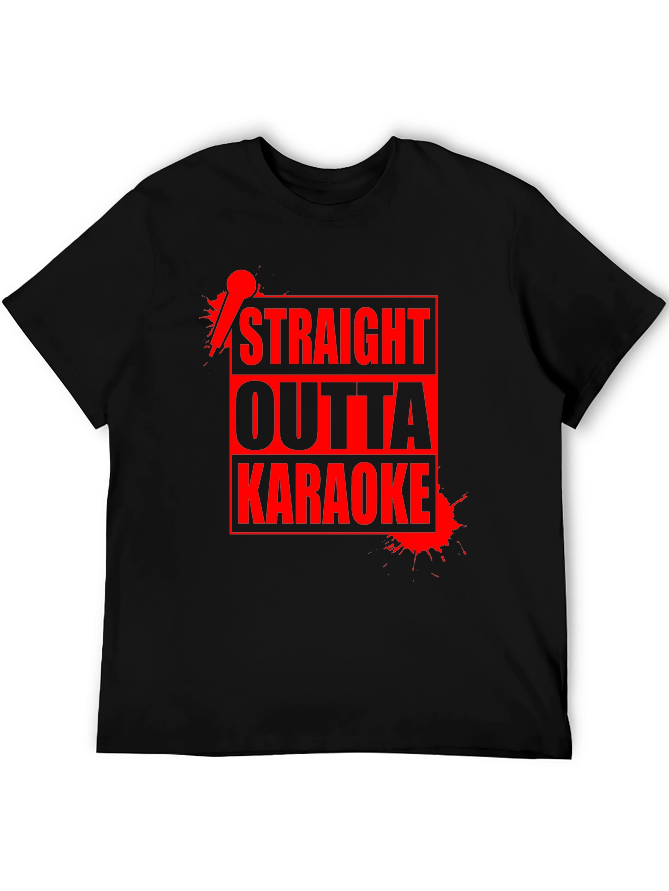 Straight Outta Karaoke T-Shirt - Funny Music Sing Design