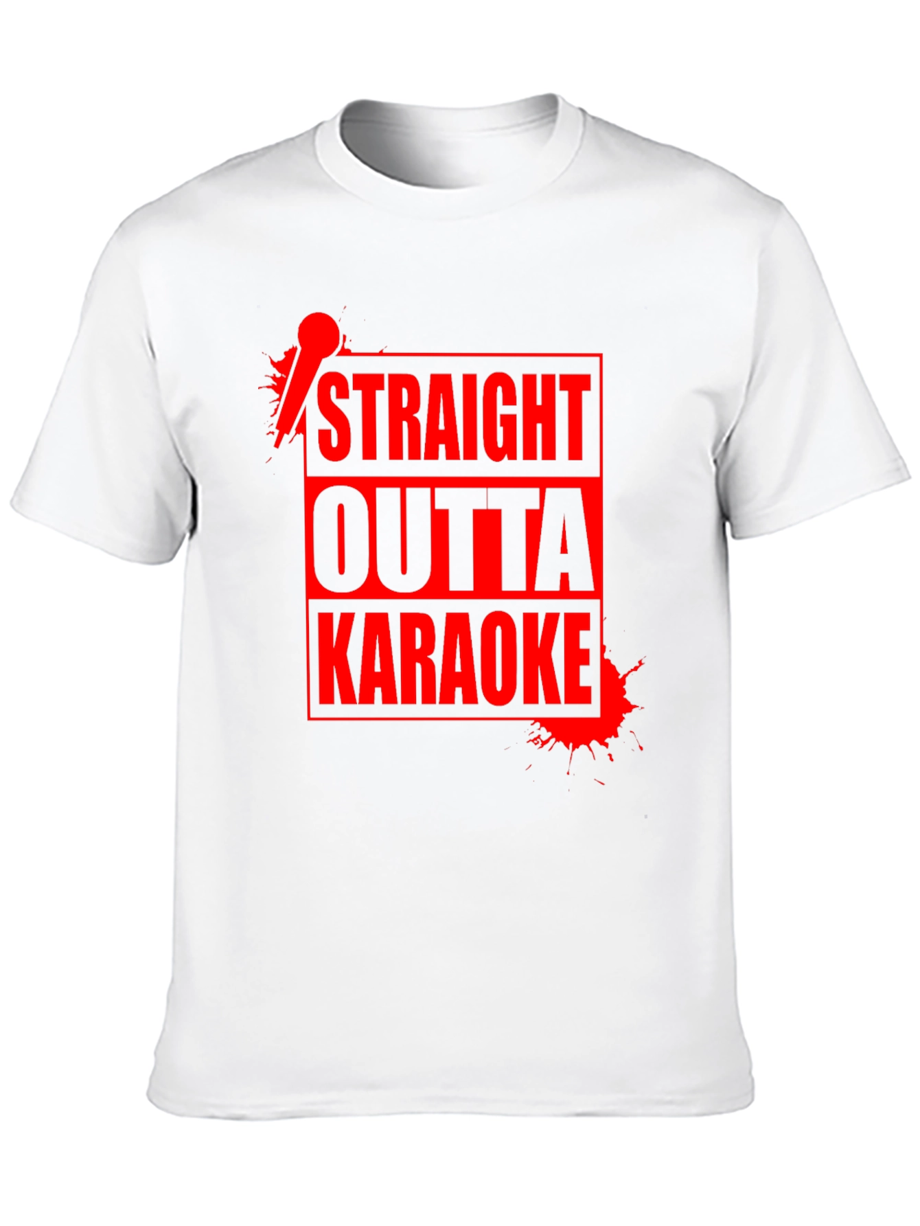 Straight Outta Karaoke T-Shirt - Funny Music Sing Design