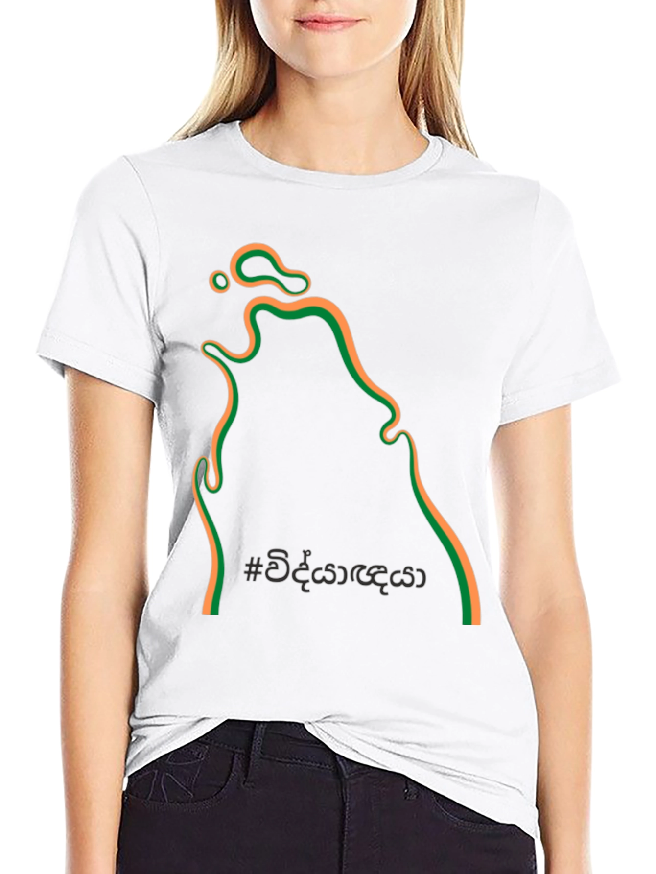Sri Lanka Map T-Shirt - Black Cotton Tee