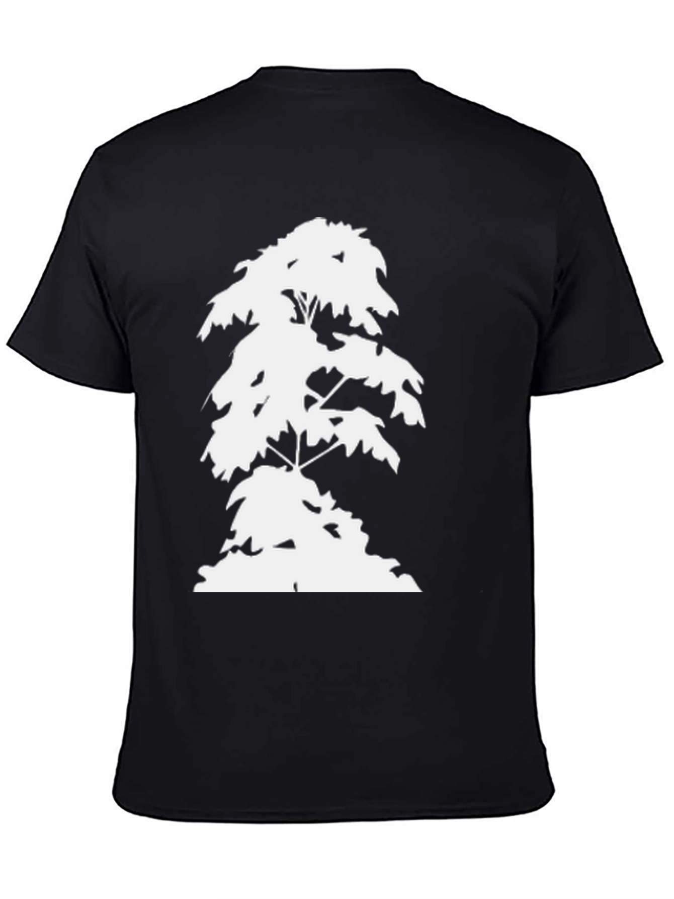 Nature Tree Silhouette Graphic Black T-Shirt