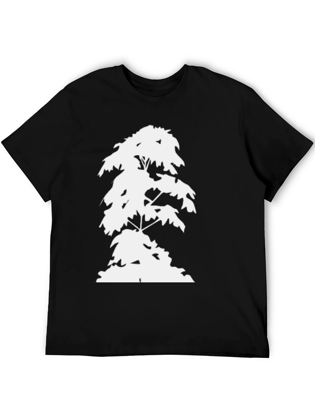 Nature Tree Silhouette Graphic Black T-Shirt