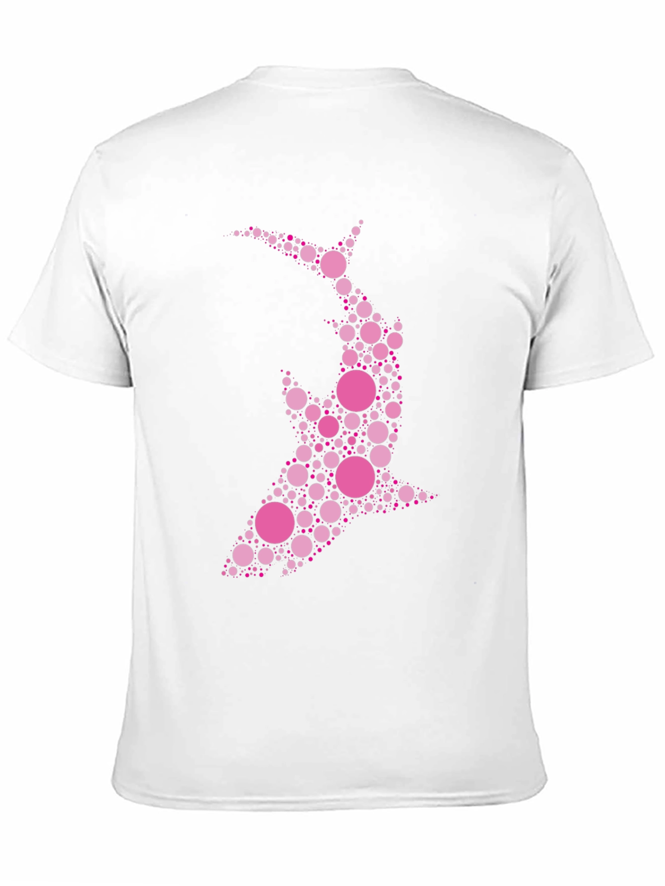 Dot Art Shark Black T-Shirt