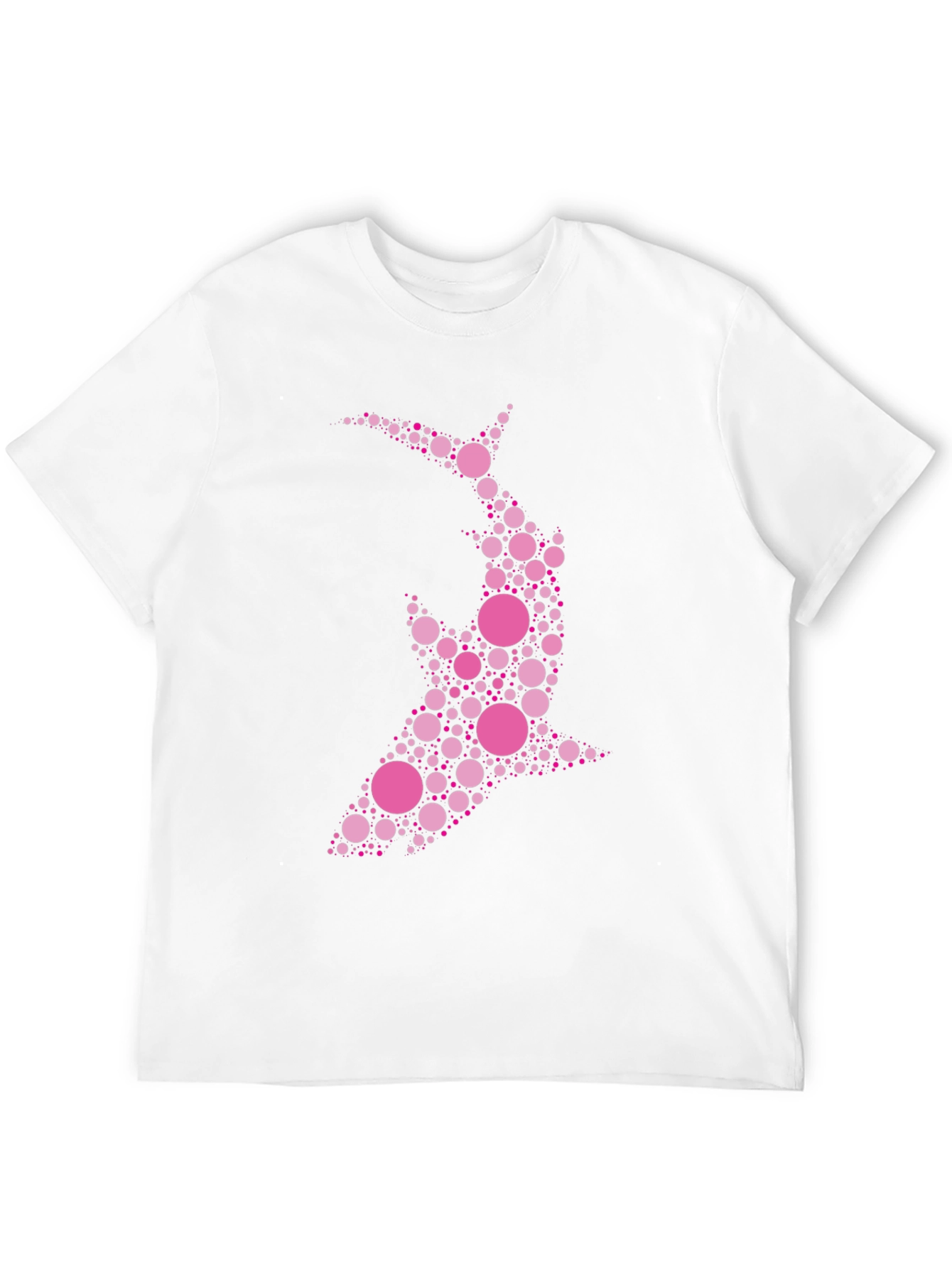 Dot Art Shark Black T-Shirt