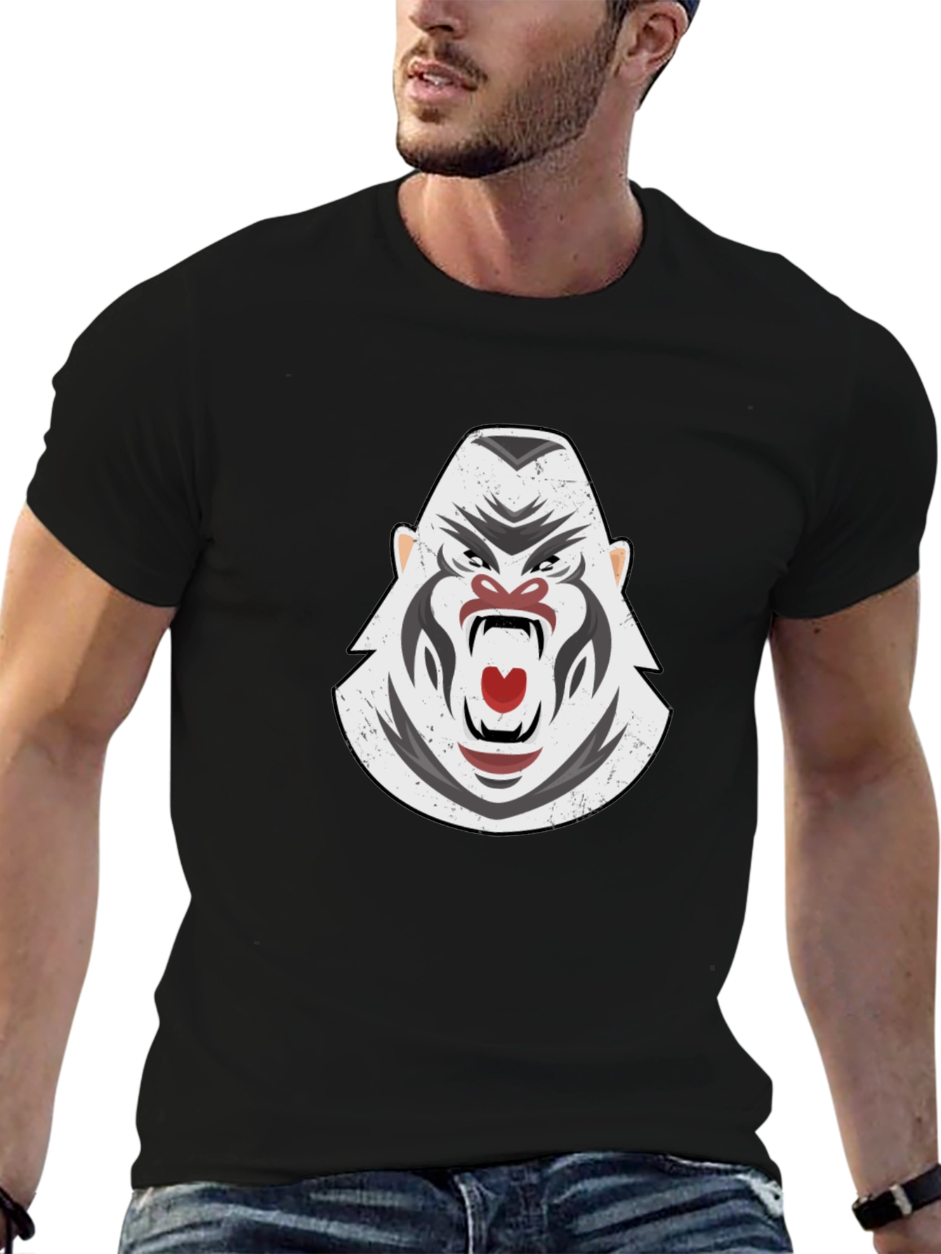 Gorilla Graphic Black T-Shirt
