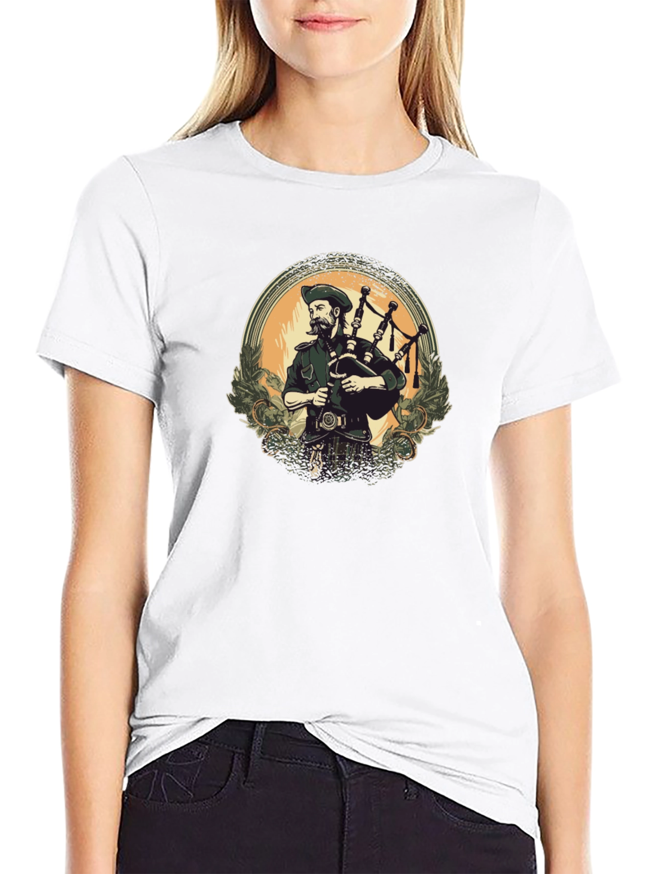 Scottish Piper T-Shirt - Bagpipe Musician Tee