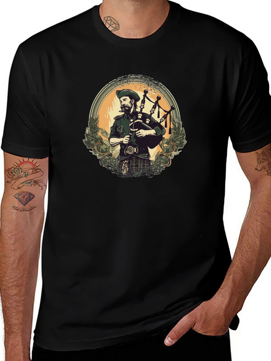 Scottish Piper T-Shirt - Bagpipe Musician Tee