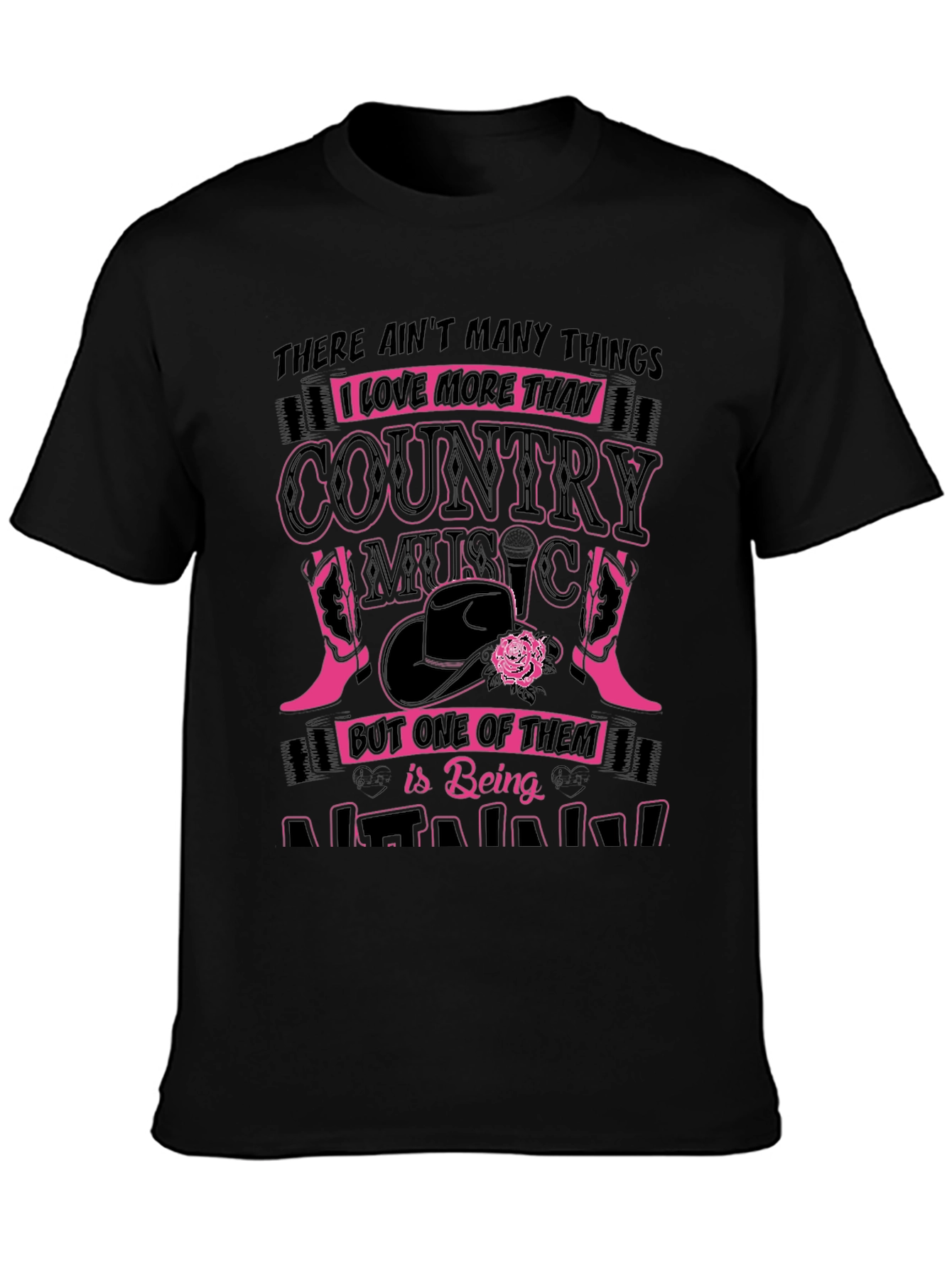 Country Music Lover T-Shirt - Novelty Graphic Tee