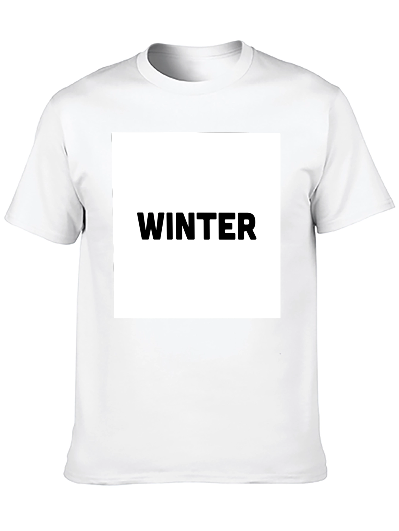 Winter Graphic Black T-Shirt