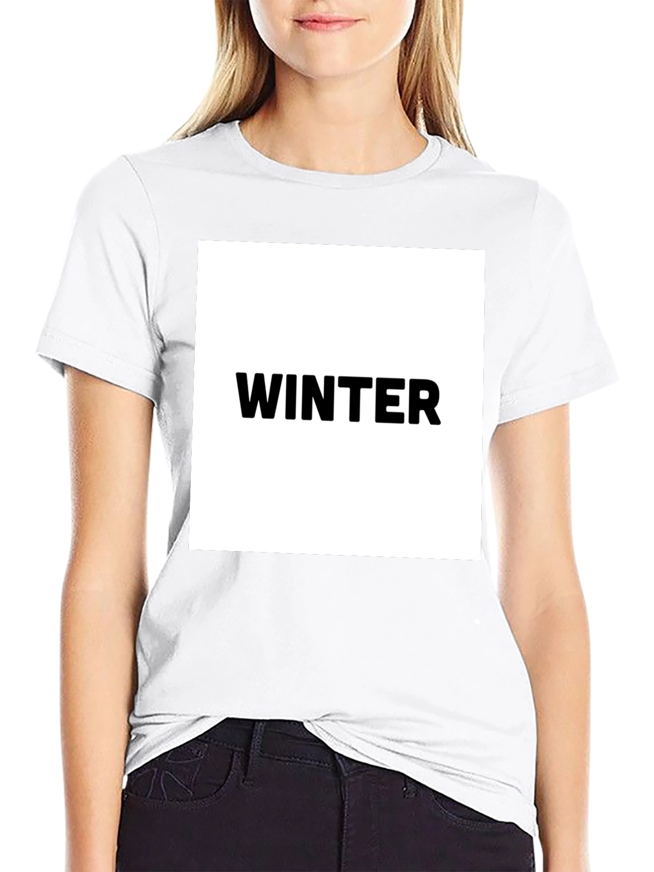 Winter Graphic Black T-Shirt