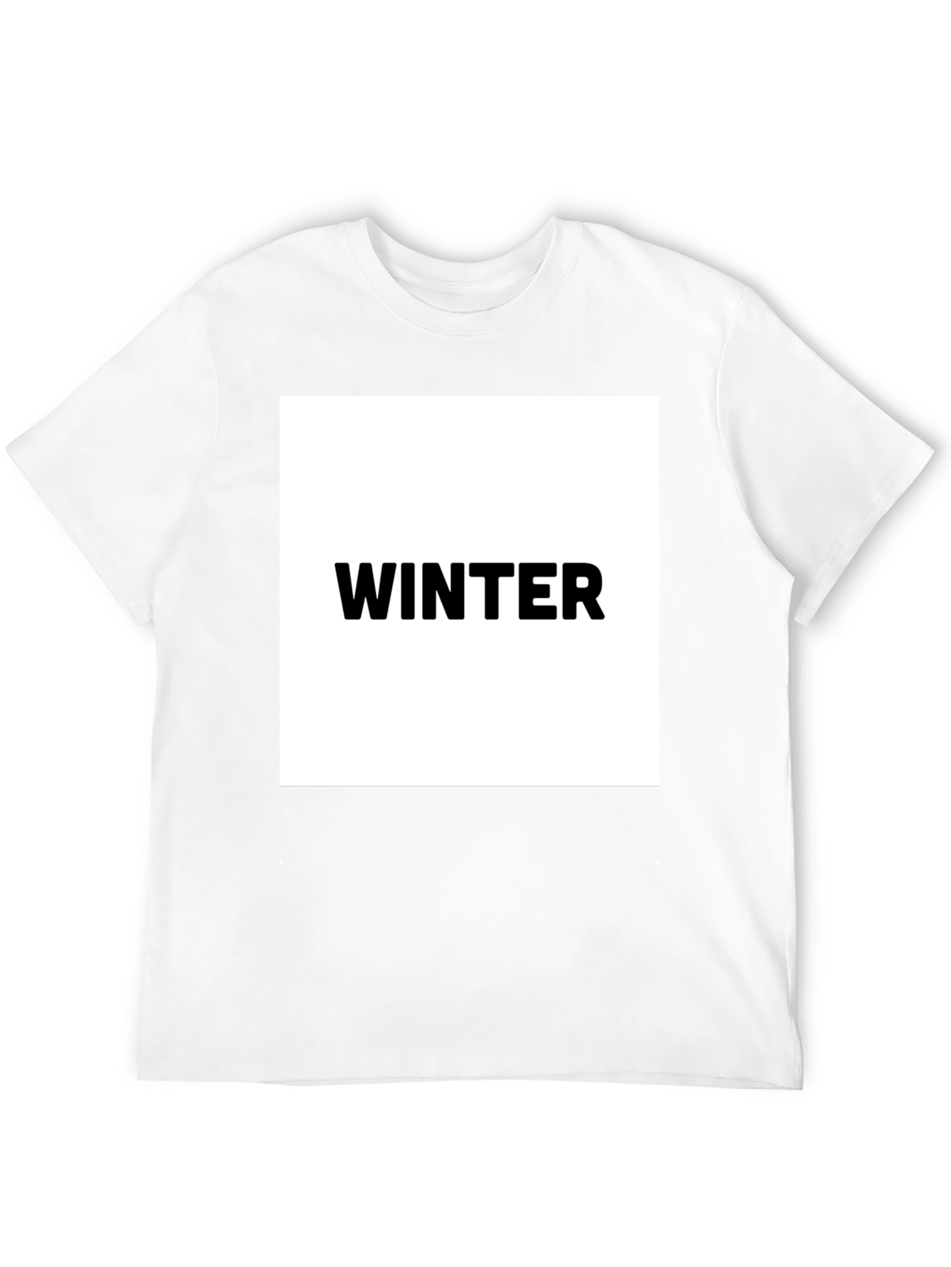 Winter Graphic Black T-Shirt