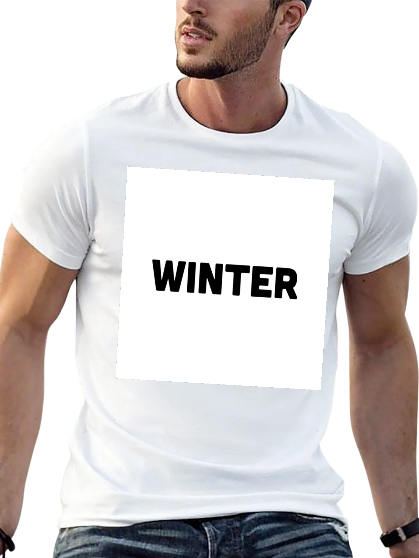 Winter Graphic Black T-Shirt