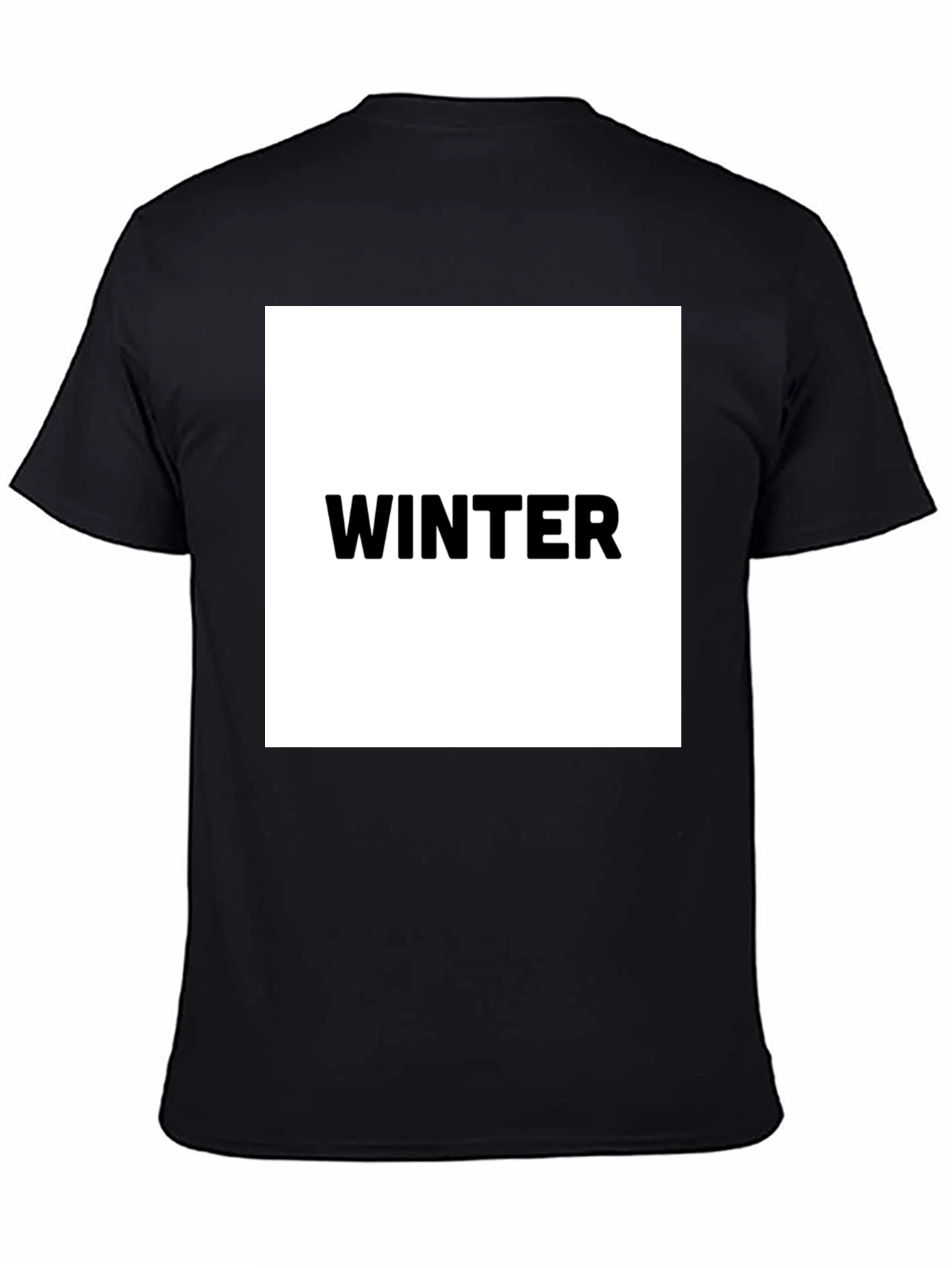 Winter Graphic Black T-Shirt