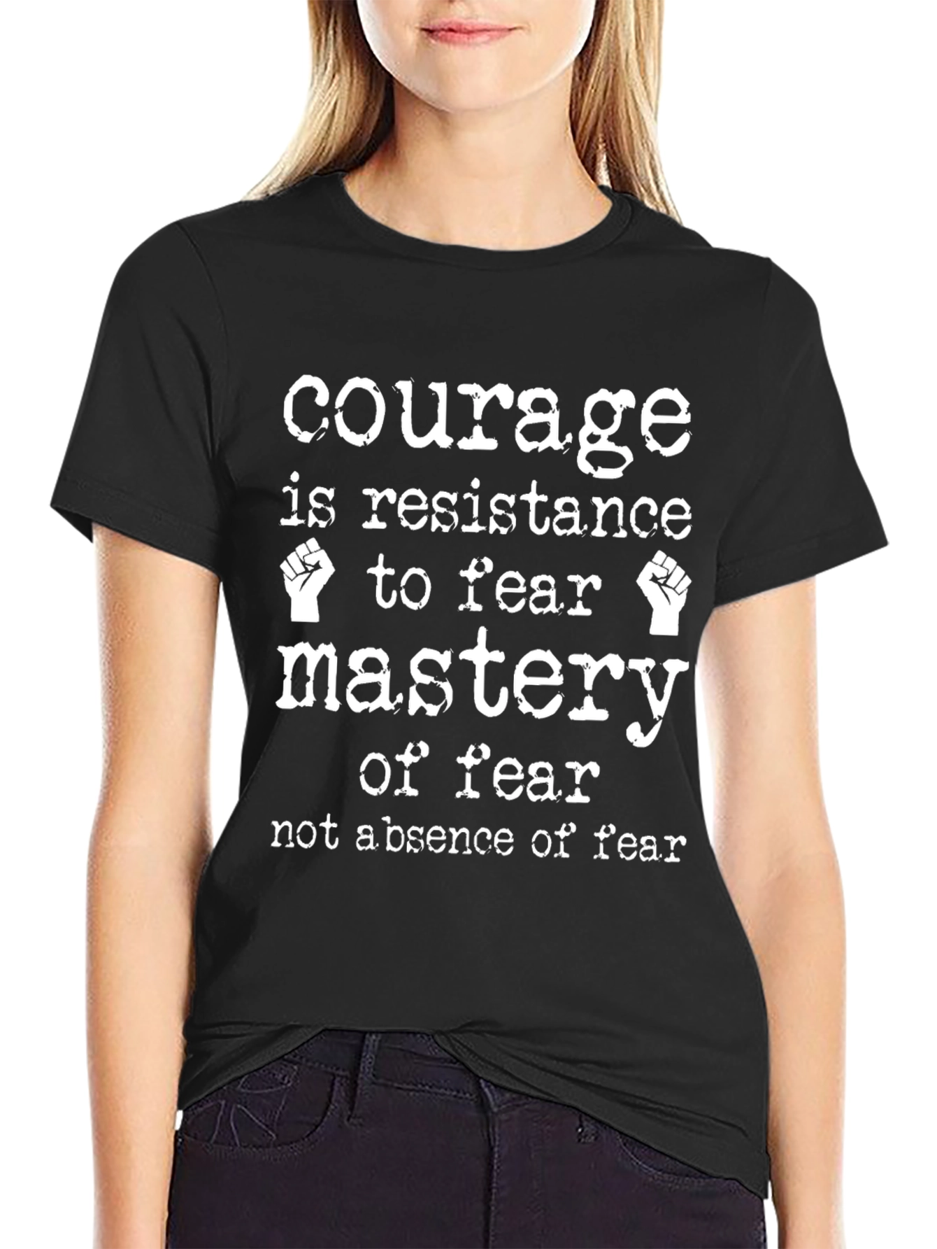 Courage Graphic Tee - Motivational Quote T-Shirt