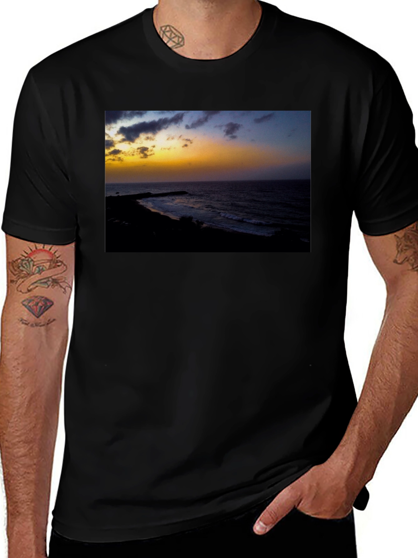 Sunset Beach Graphic T-Shirt