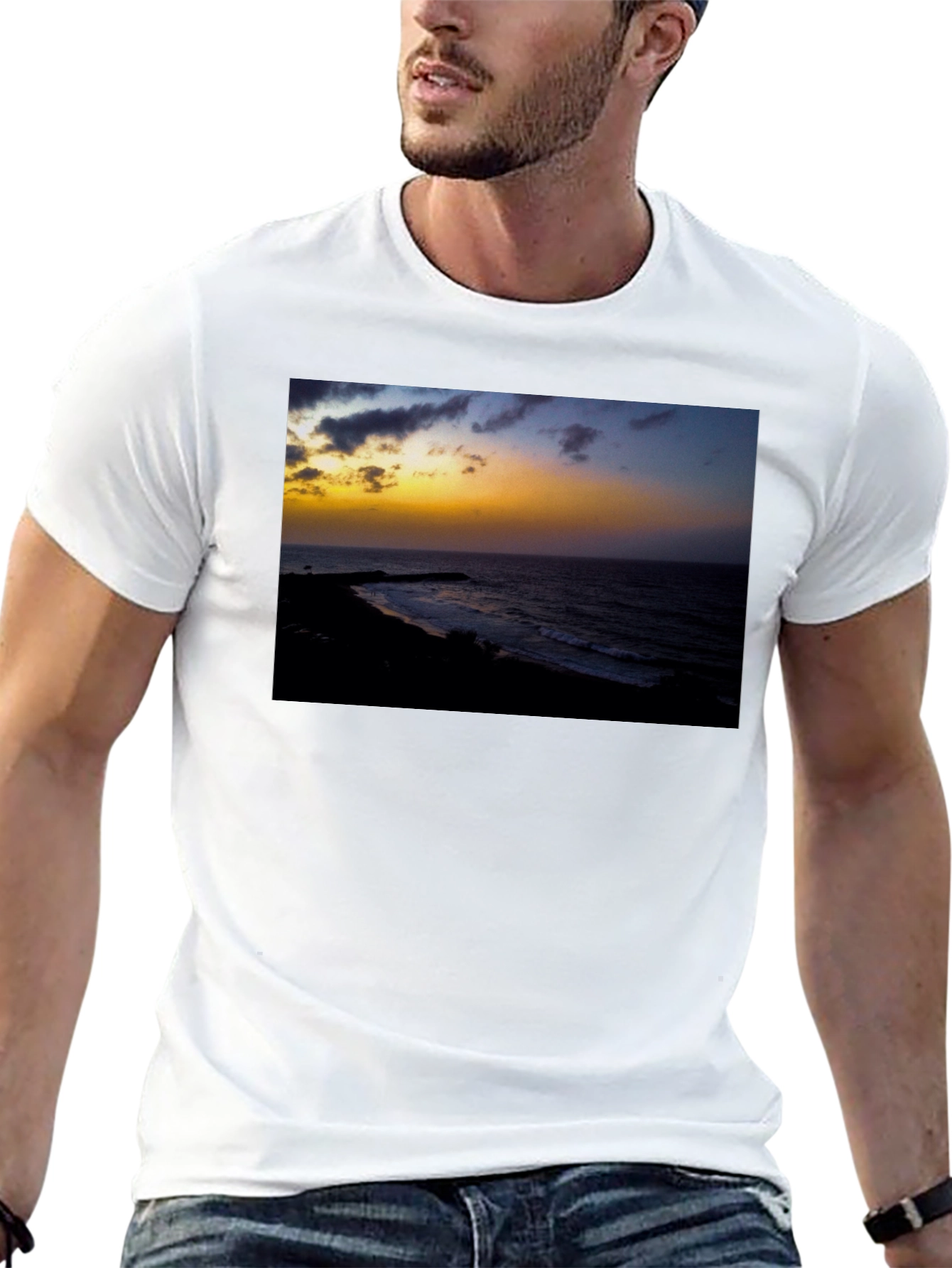 Sunset Beach Graphic T-Shirt