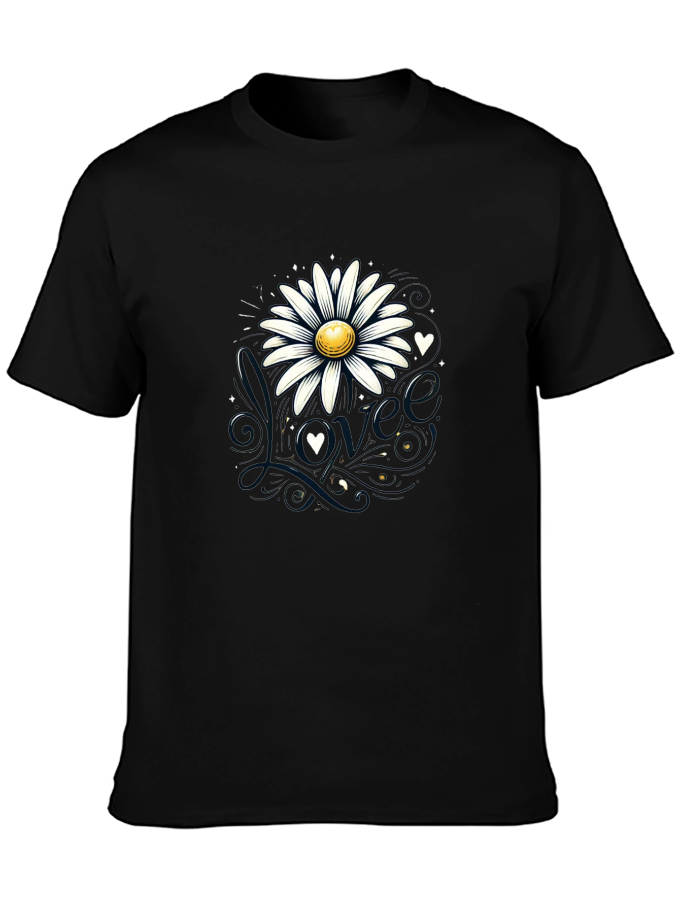 Daisy Love Black T-Shirt