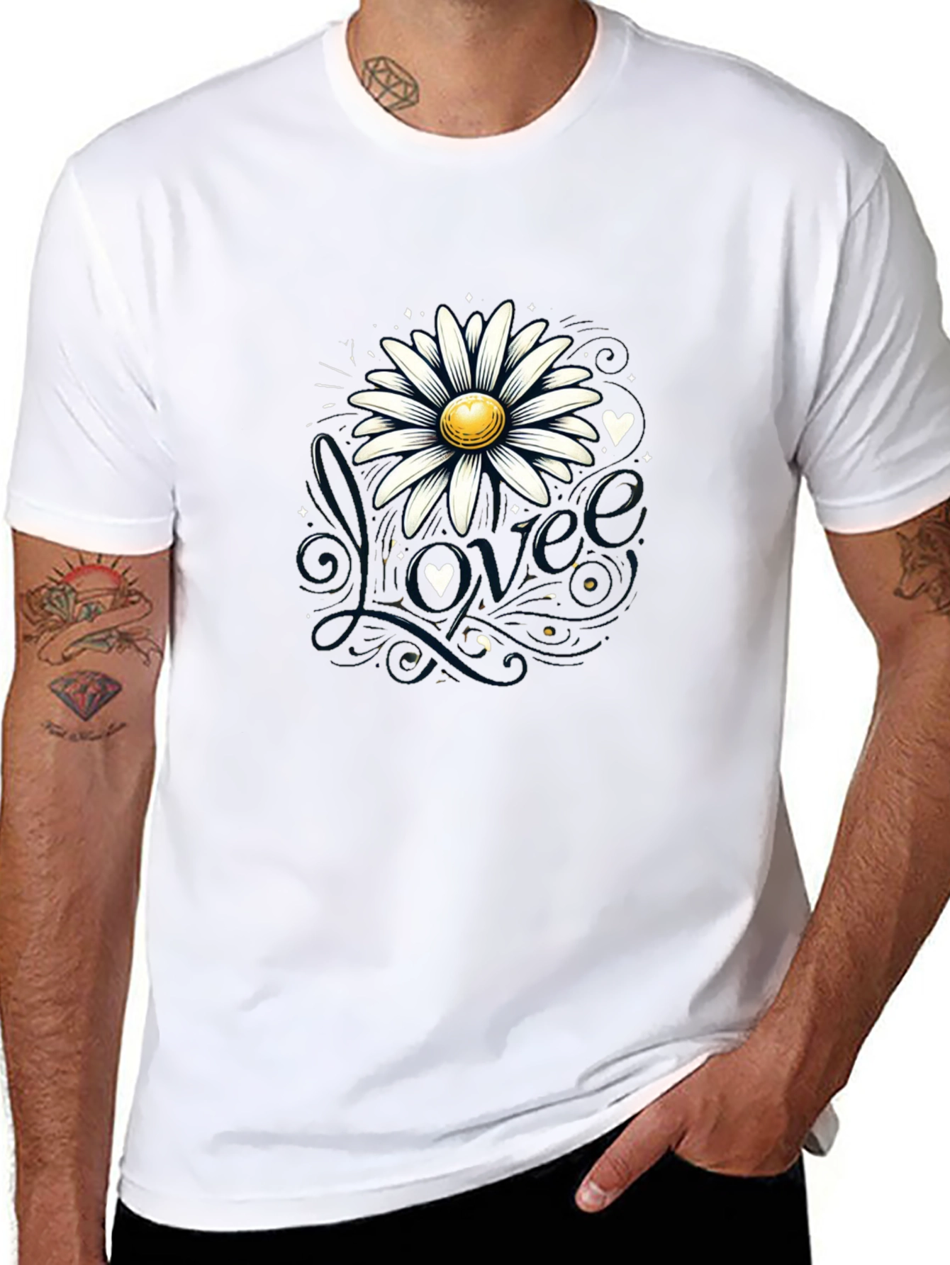 Daisy Love Black T-Shirt
