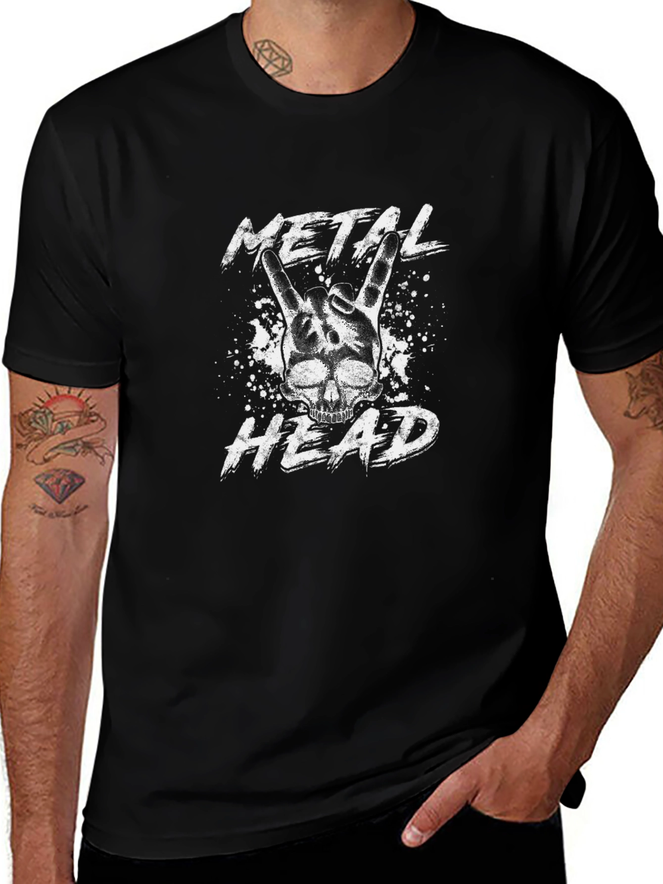 Metal Head Graphic T-Shirt - Rock On!