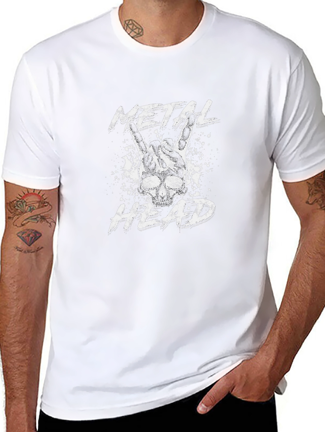 Metal Head Graphic T-Shirt - Rock On!
