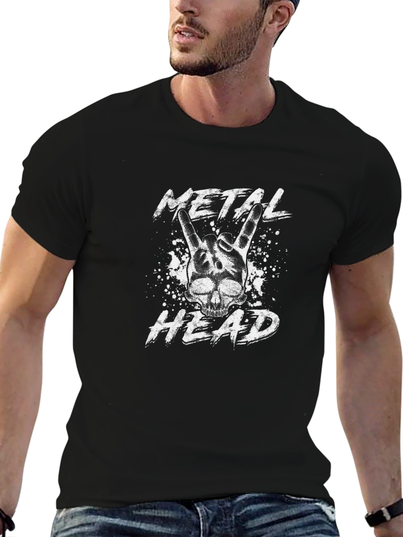 Metal Head Graphic T-Shirt - Rock On!