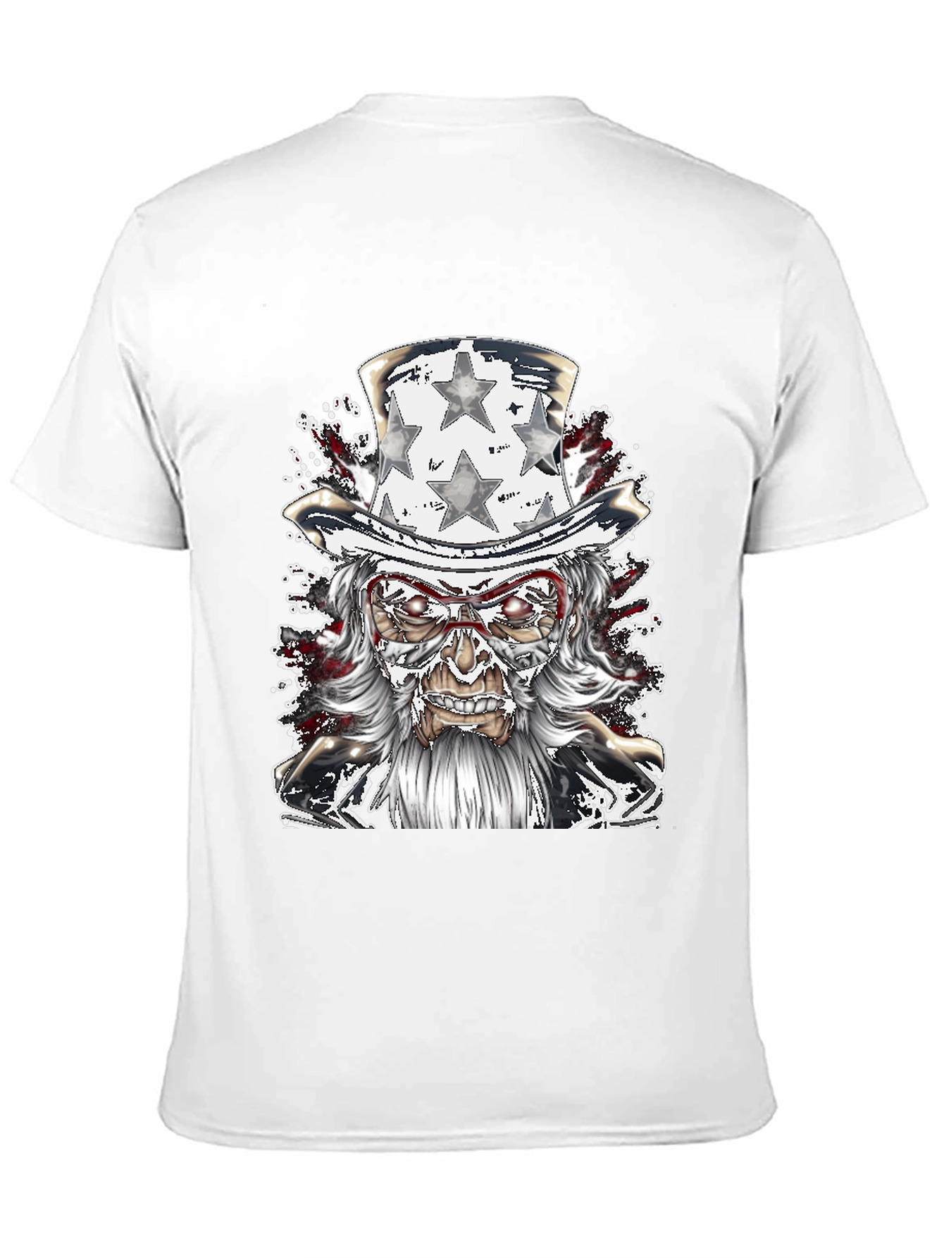 Uncle Sam Graphic Tee - Patriotic Horror