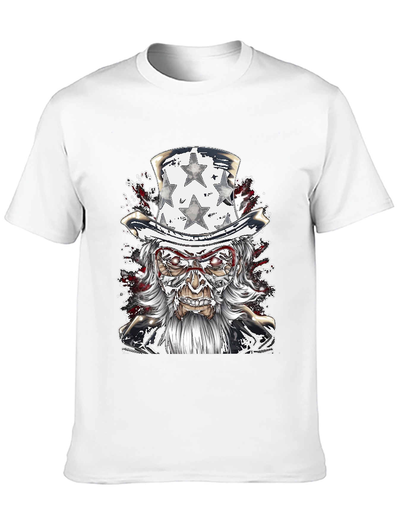 Uncle Sam Graphic Tee - Patriotic Horror