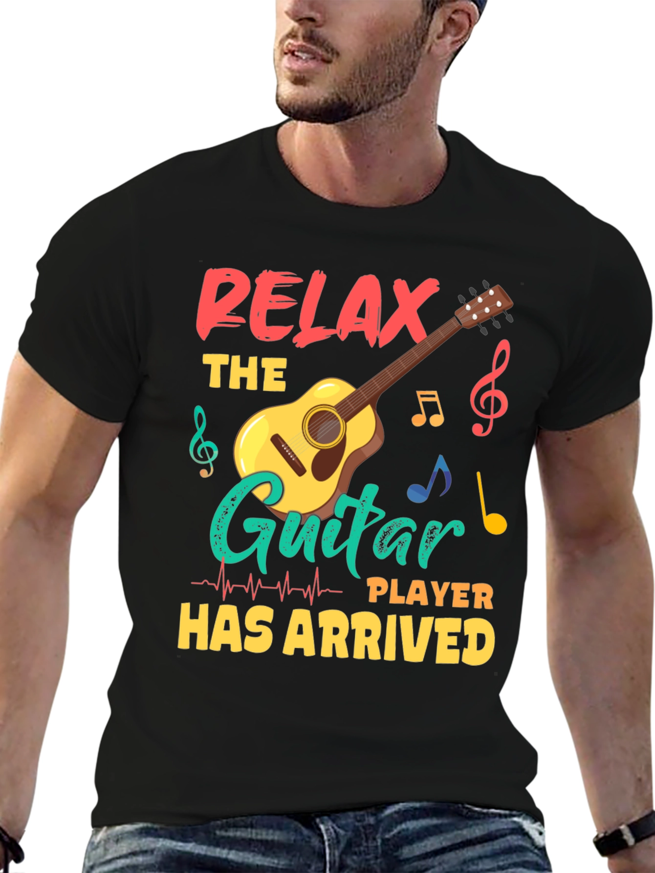 Relax Guitar Player T-Shirt