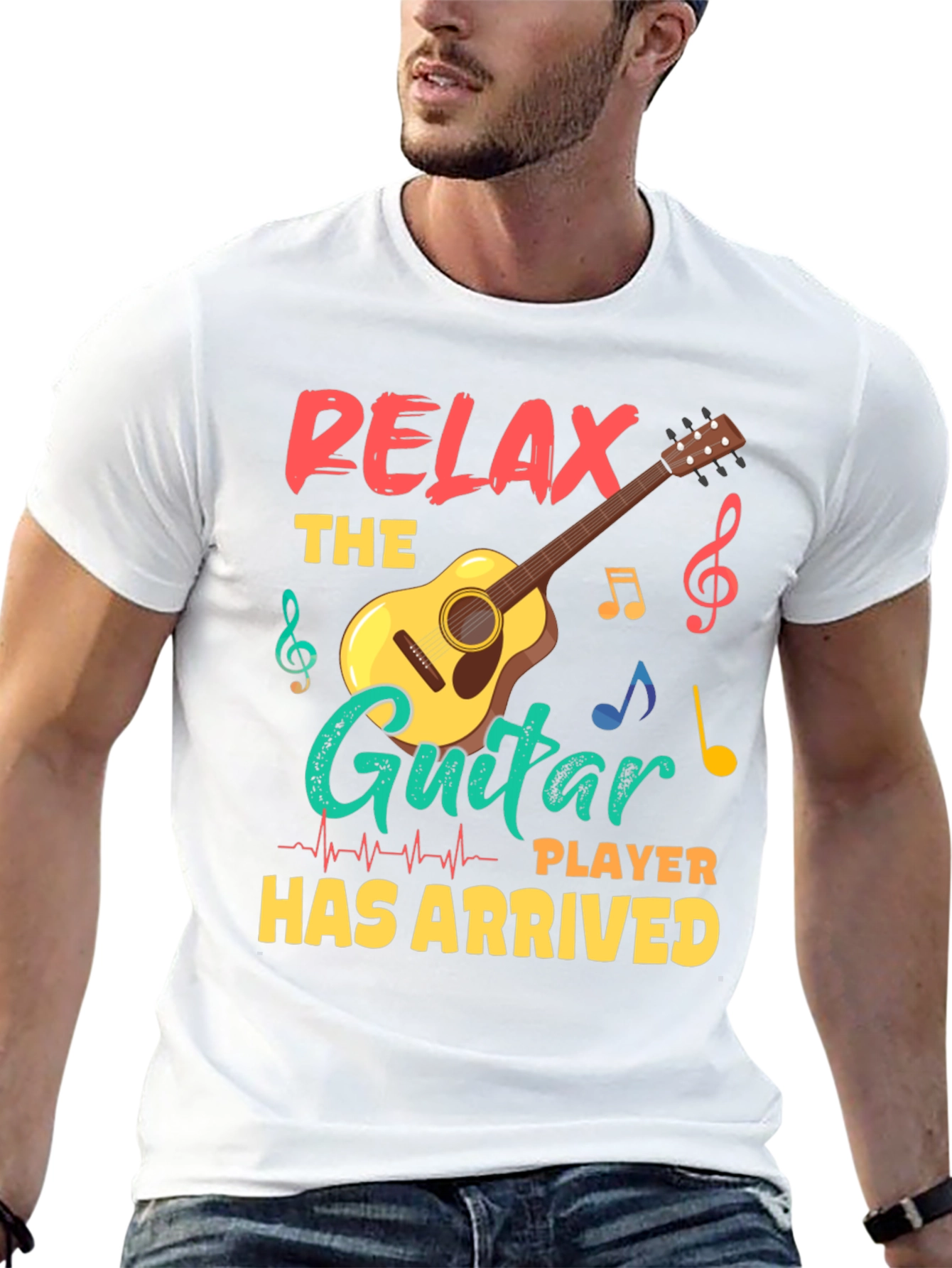 Relax Guitar Player T-Shirt