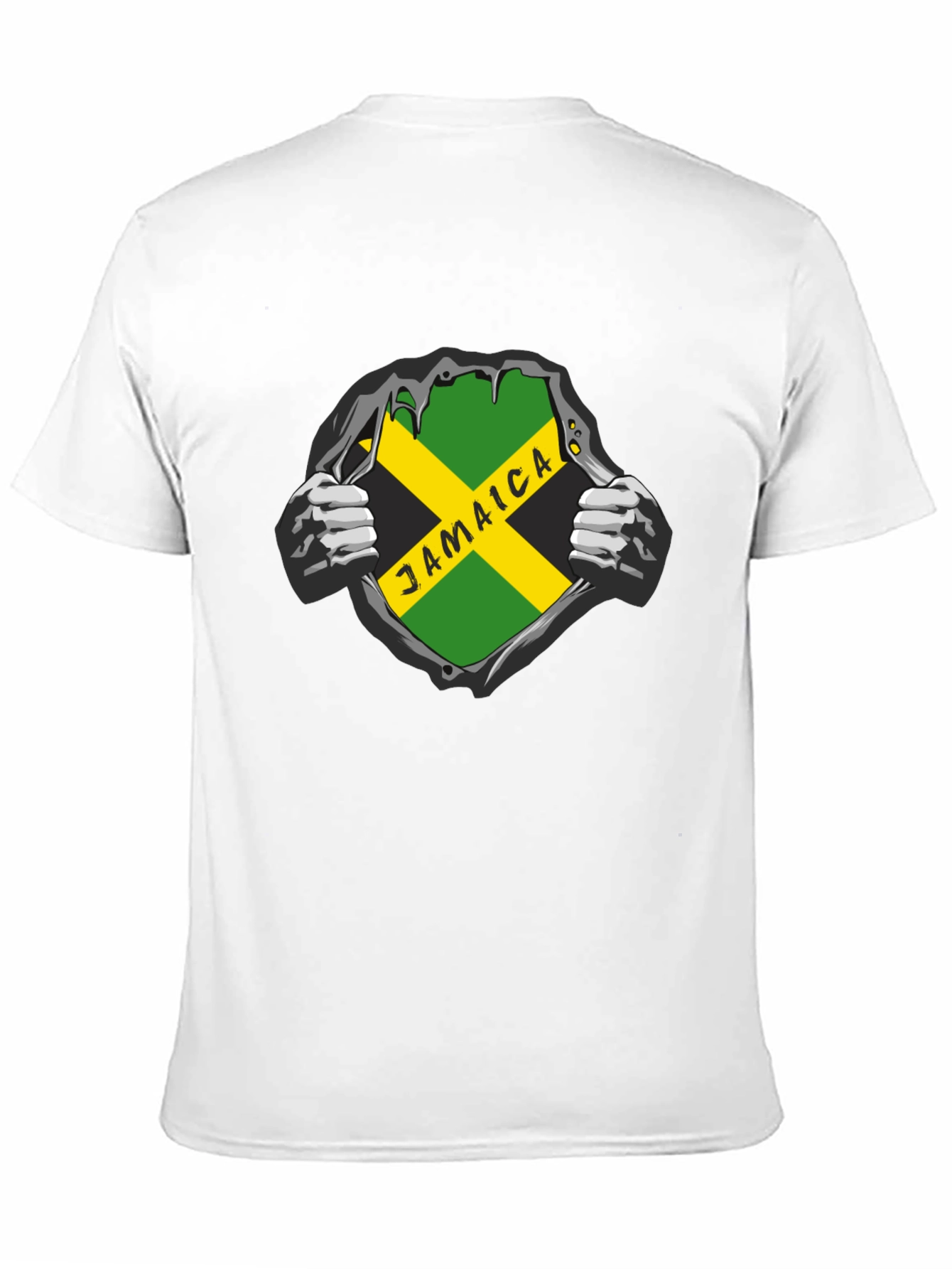 Jamaica Flag Graphic Black T-Shirt