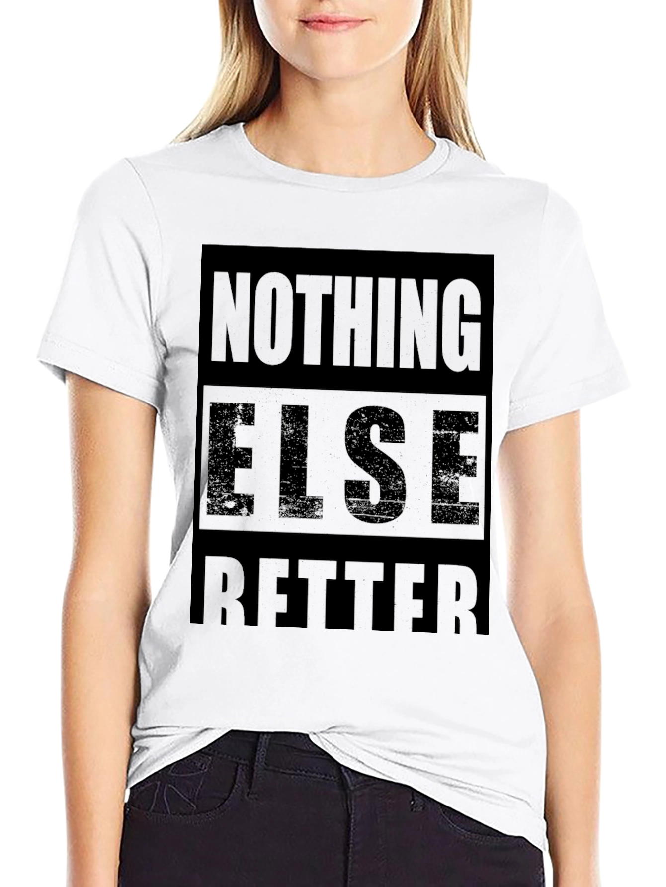 Nothing Else Better Mens Black Graphic Tee