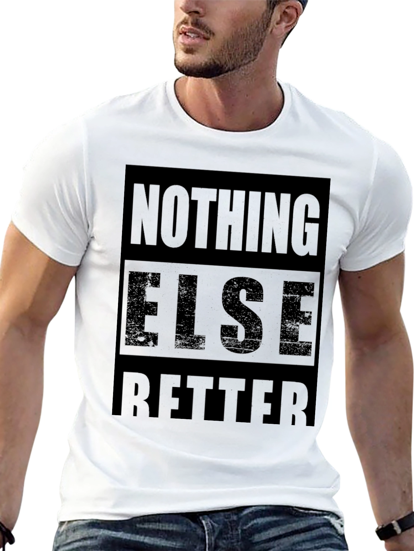 Nothing Else Better Mens Black Graphic Tee