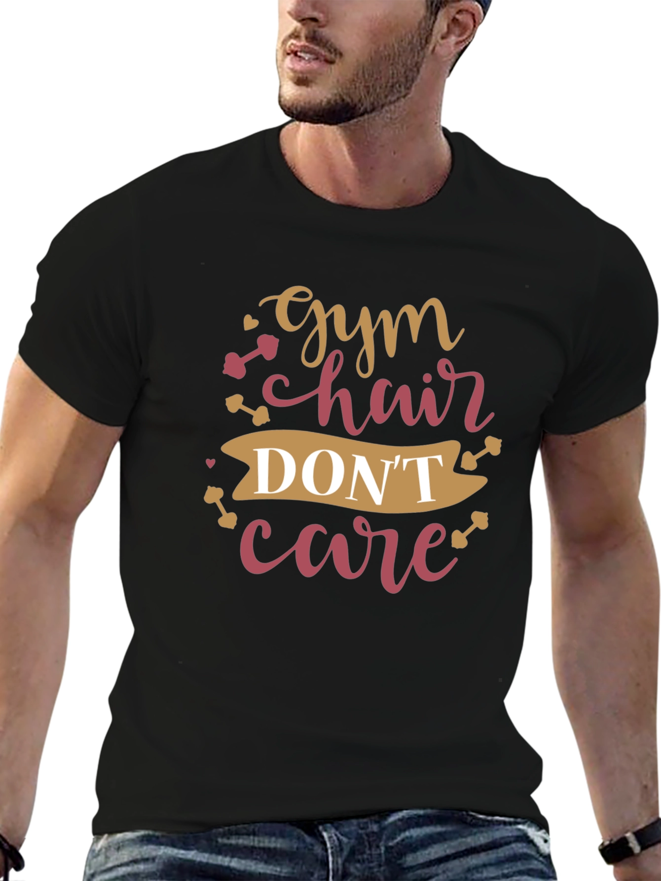 Gym Hair Dont Care T-Shirt - Workout Apparel