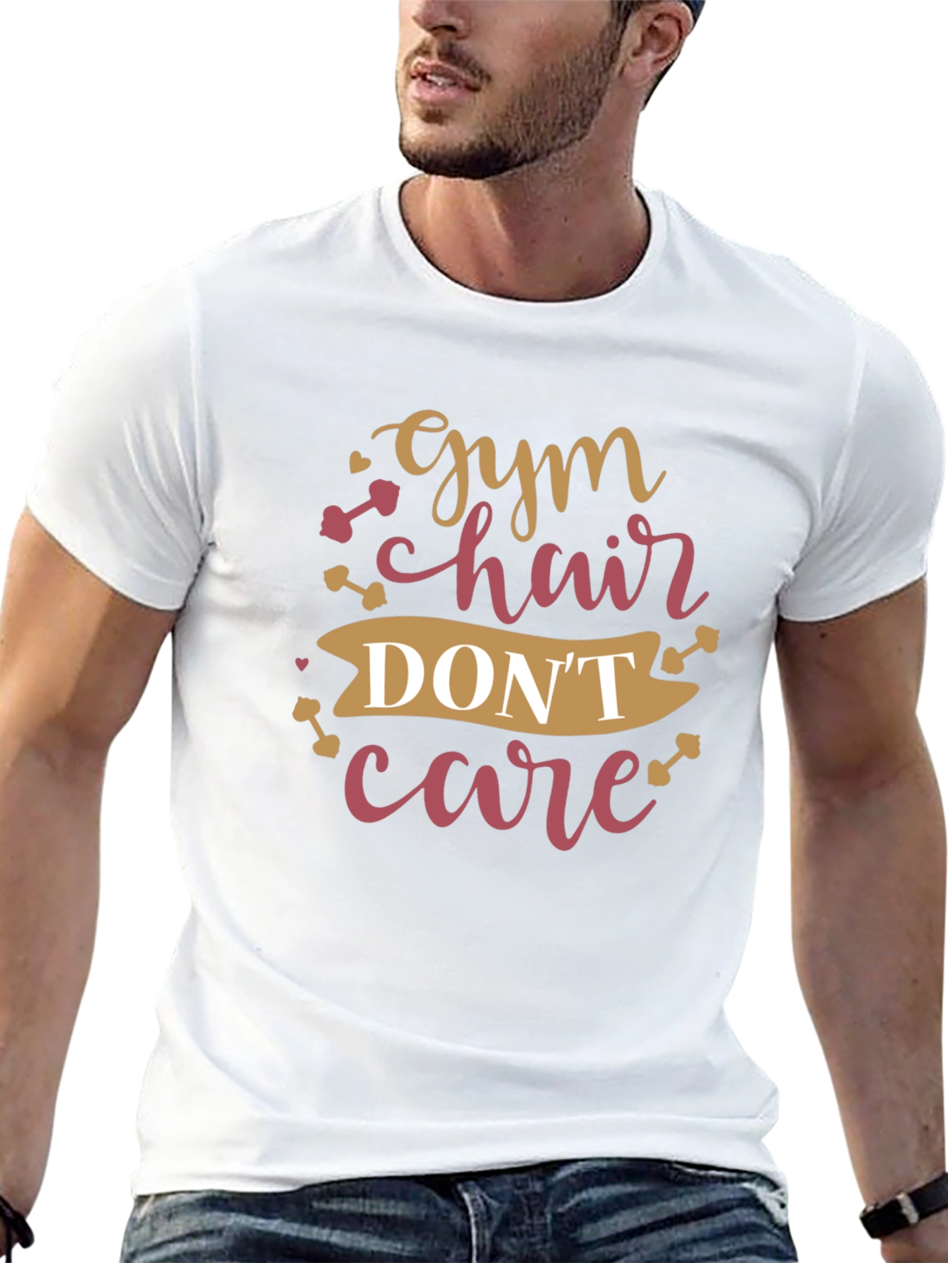 Gym Hair Dont Care T-Shirt - Workout Apparel