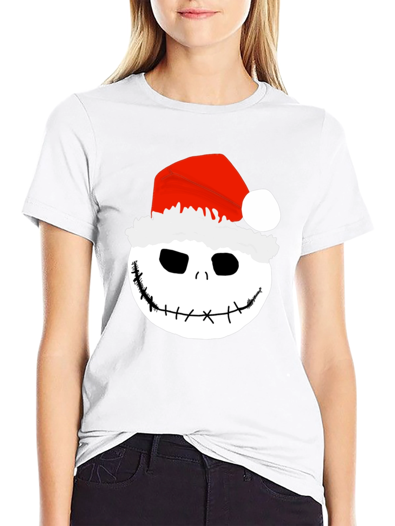 Jack Skellington Santa Graphic Tee - Holiday Nightmare
