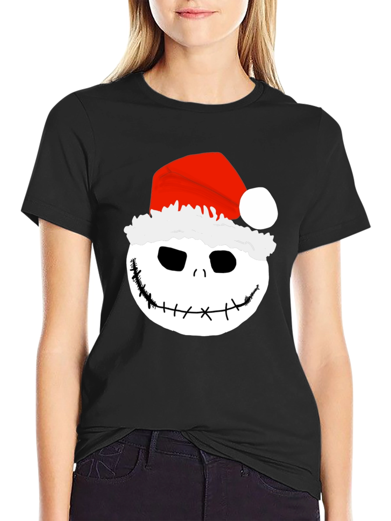 Jack Skellington Santa Graphic Tee - Holiday Nightmare
