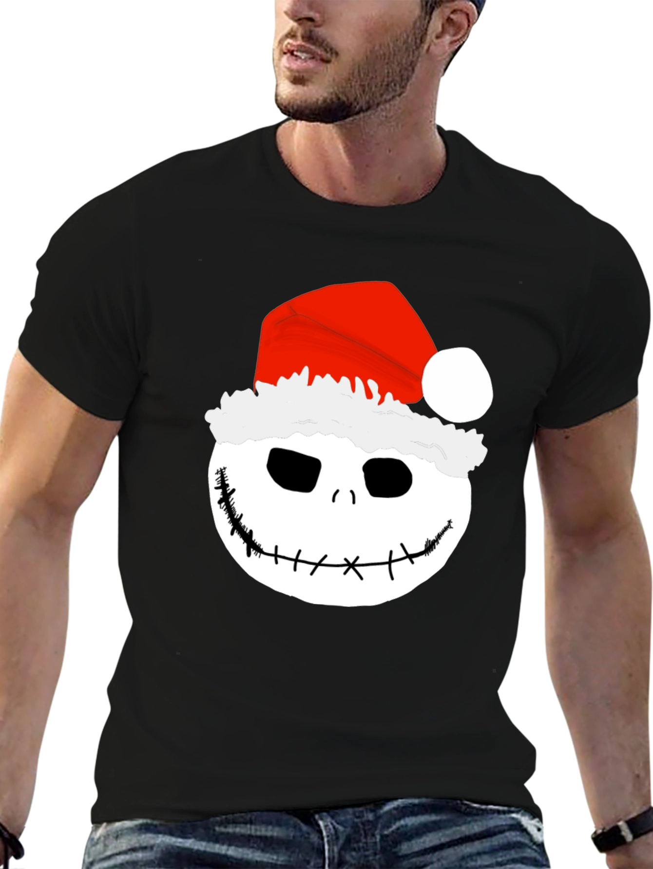 Jack Skellington Santa Graphic Tee - Holiday Nightmare
