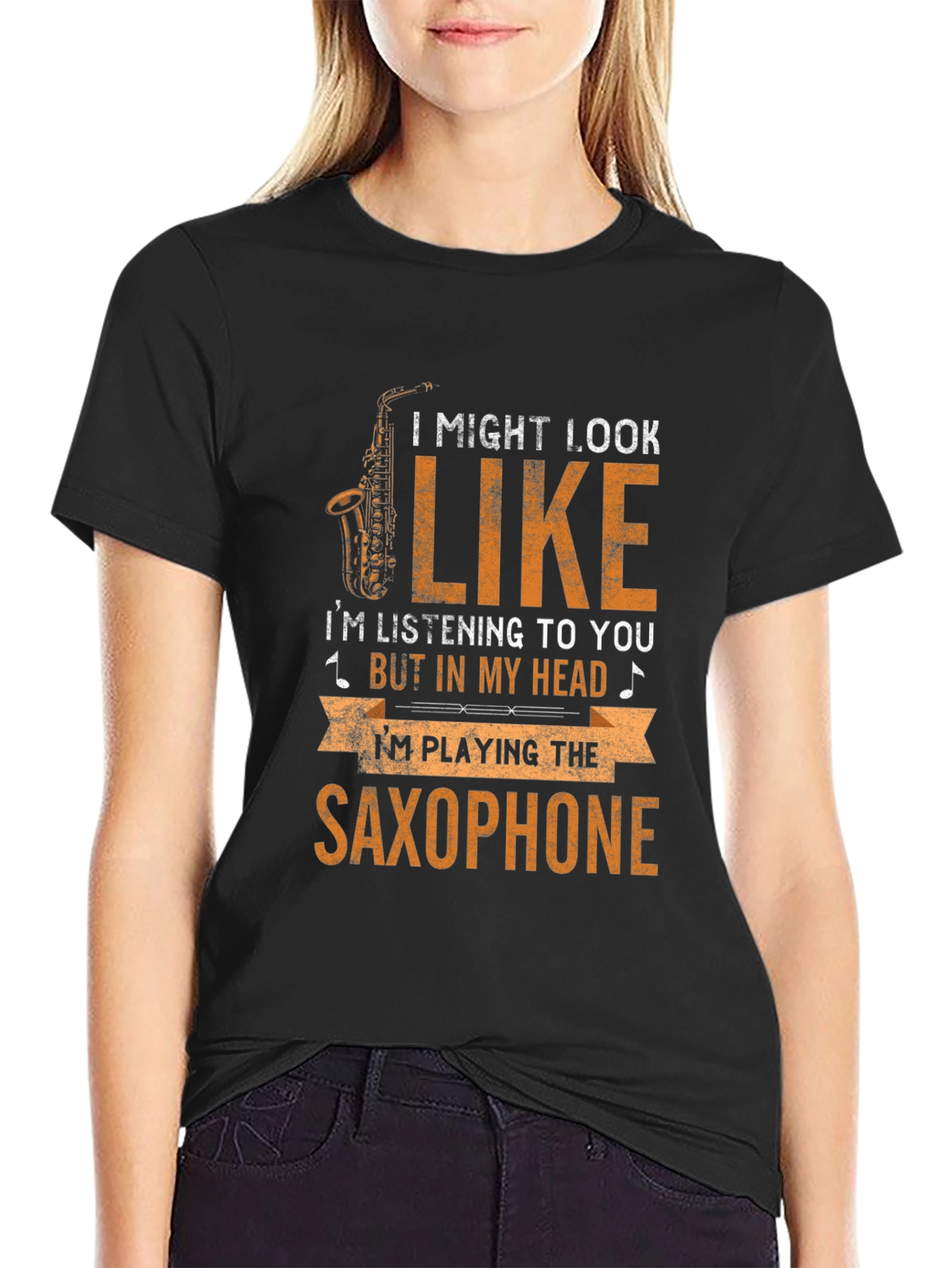 Saxophone Player T-Shirt: Musical Headspace
