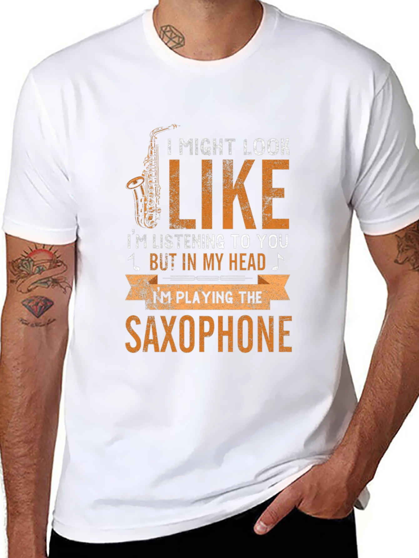 Saxophone Player T-Shirt: Musical Headspace
